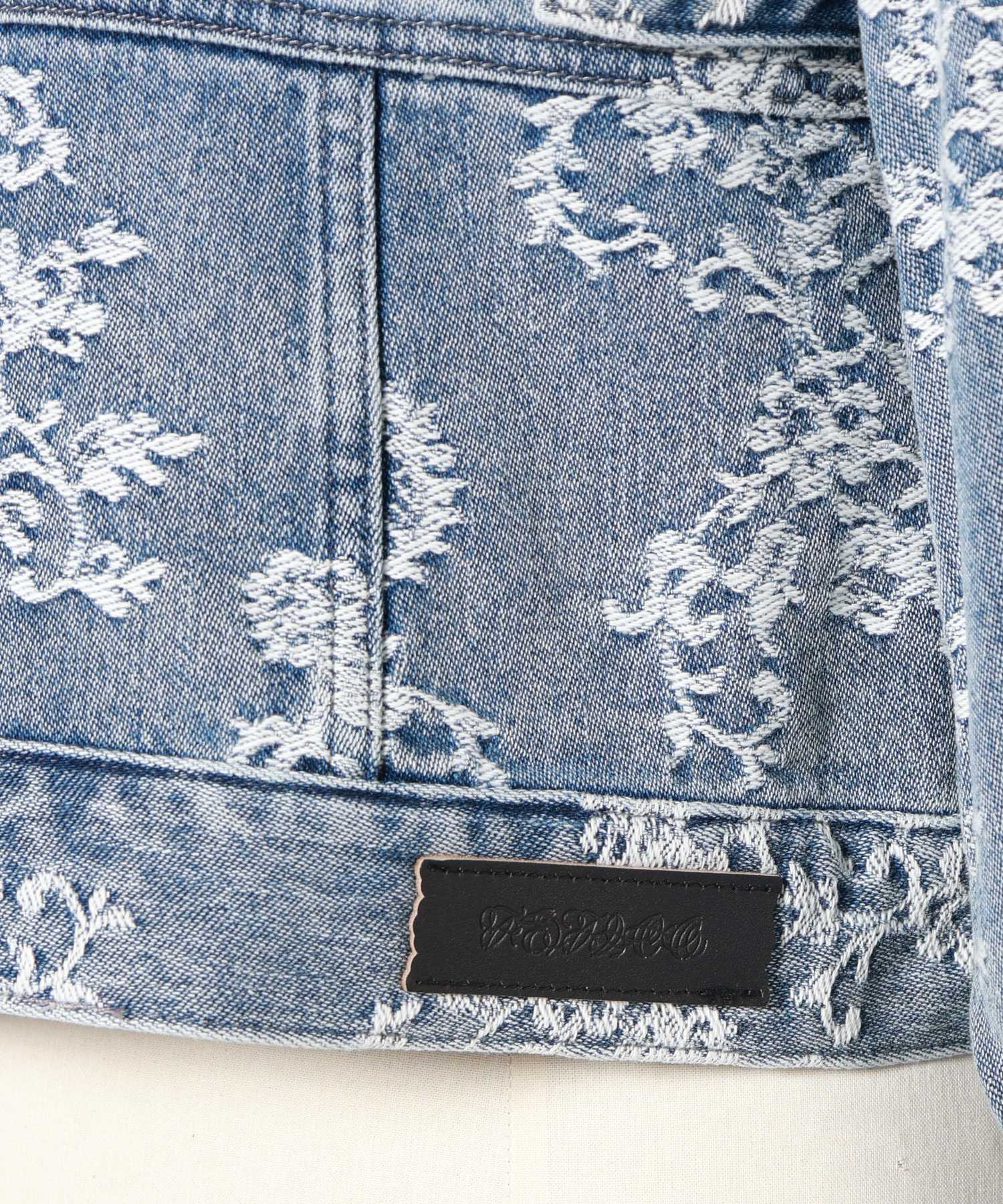 fetico デニムジャケット FETICO(フェティコ)】 LACE JACQUARD SKIPPER DENIM JACKET｜PARIGOT