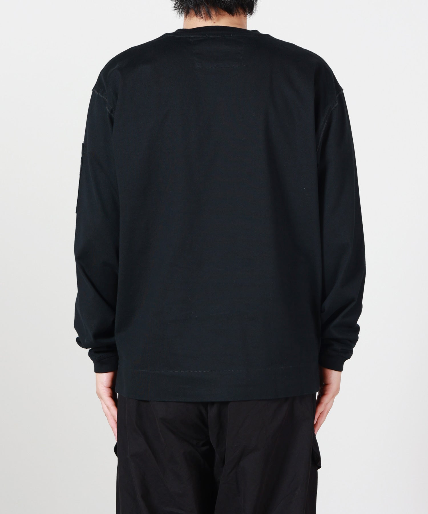 C.P. Company(シーピーカンパニー)】 30/2 M. JRSY TWD LNG SLV LNS TS