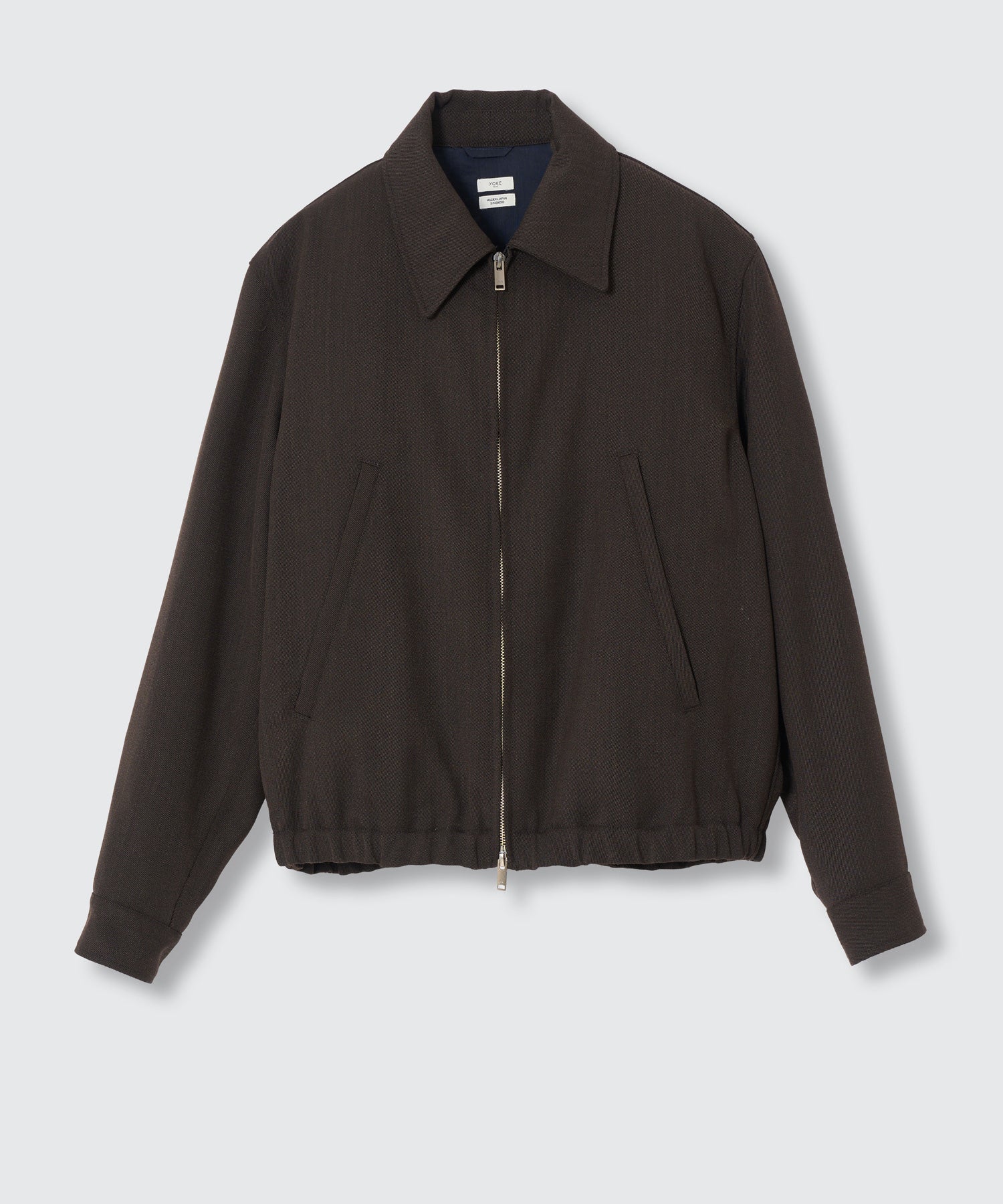 YOKE(ヨーク)】 Twisted Gabardine Zip Blouson｜PARIGOT ONLINE