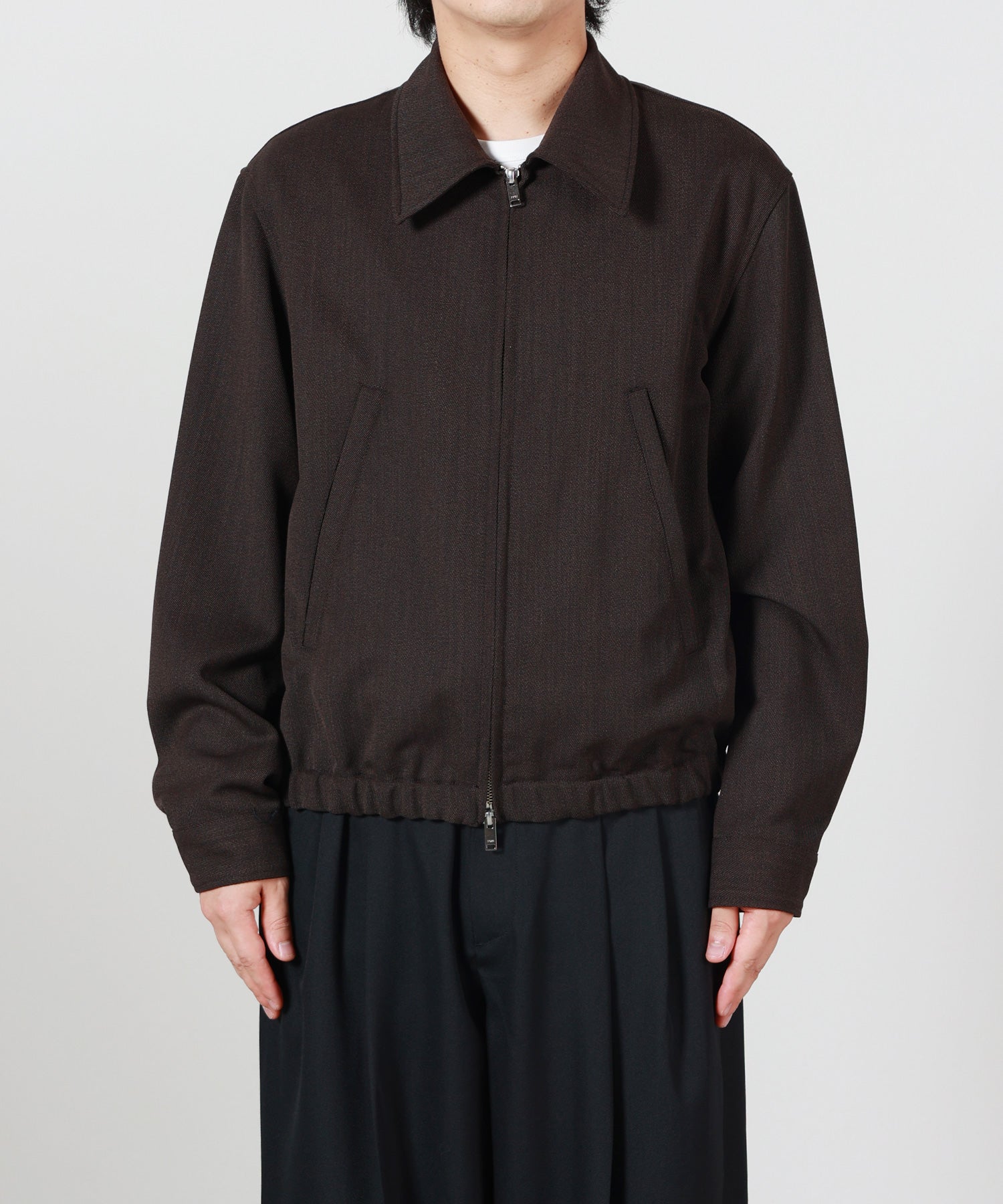 YOKE(ヨーク)】 Twisted Gabardine Zip Blouson｜PARIGOT ONLINE