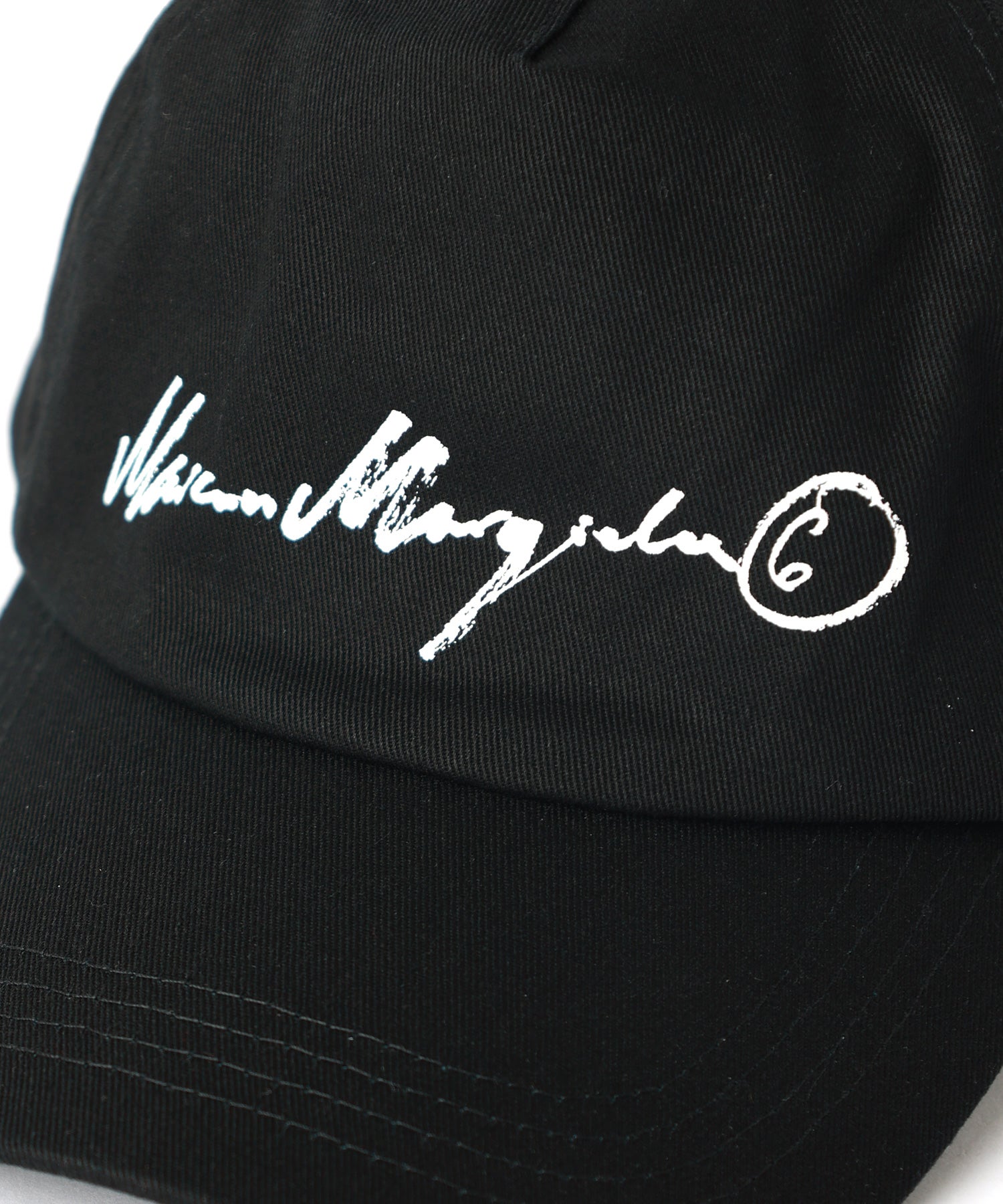 ◆マダム専用◆ キャップ ノベルティ 黒 男女兼用 MM6 Maison Margiela(エムエムシックス メゾン マルジェラ)】 コットン