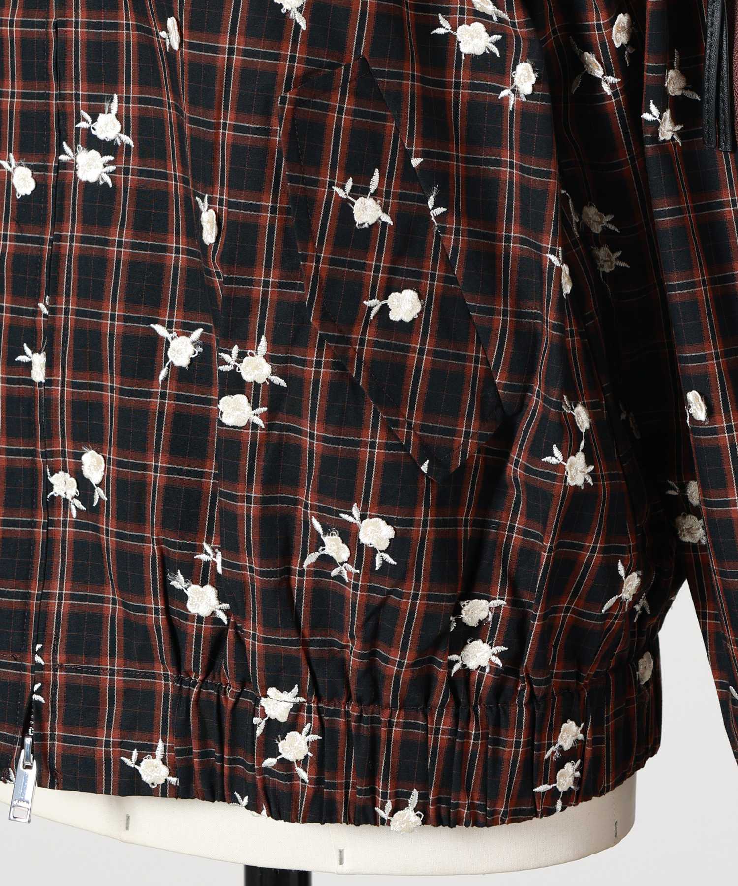 GANNI(ガニー)】 Yarn Dyed Check Flower Bomber｜PARIGOT ONLINE