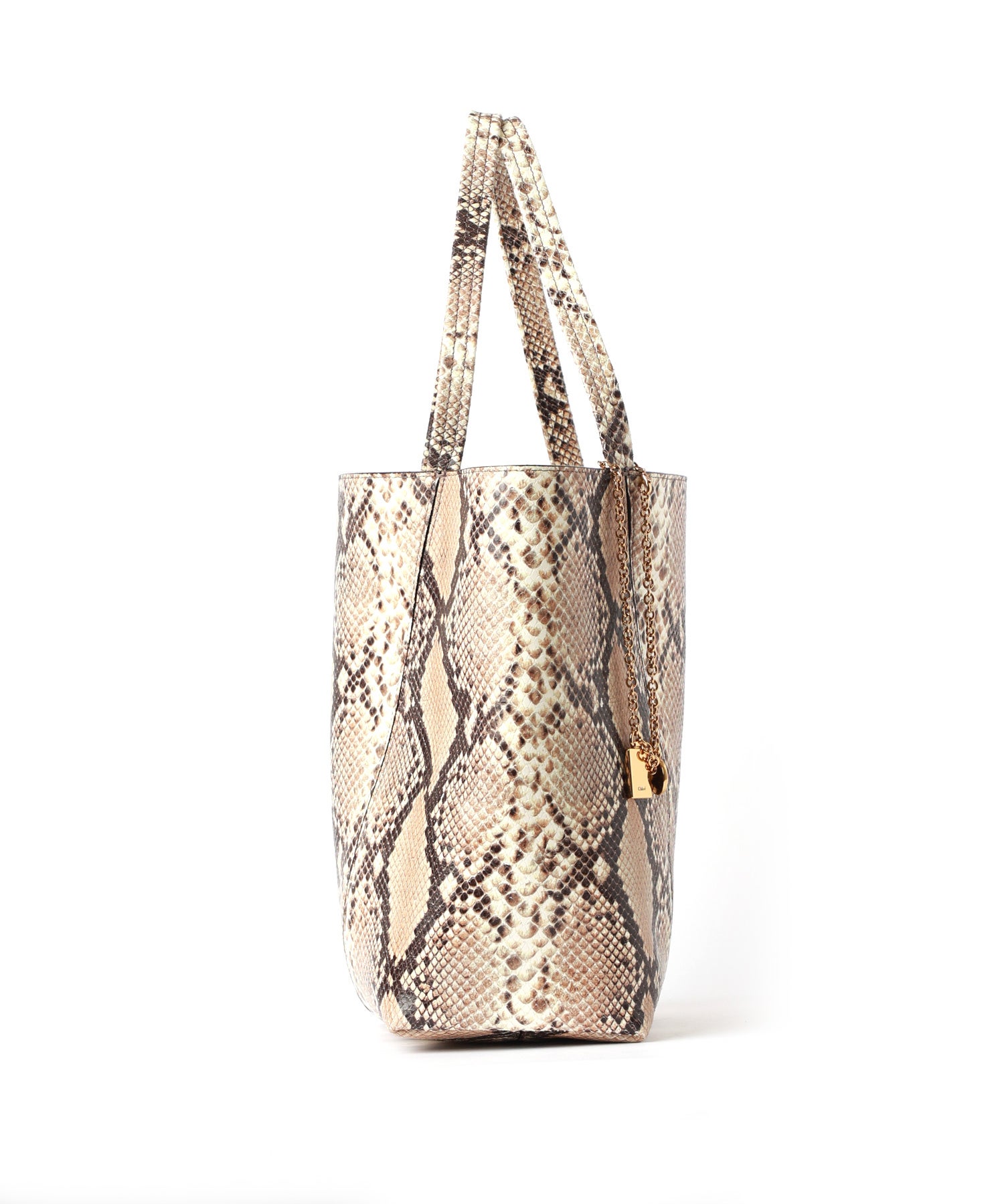 Chloe(クロエ)】 パイソンエフェクトレザー製 CHLOE SPINトートバッグ
