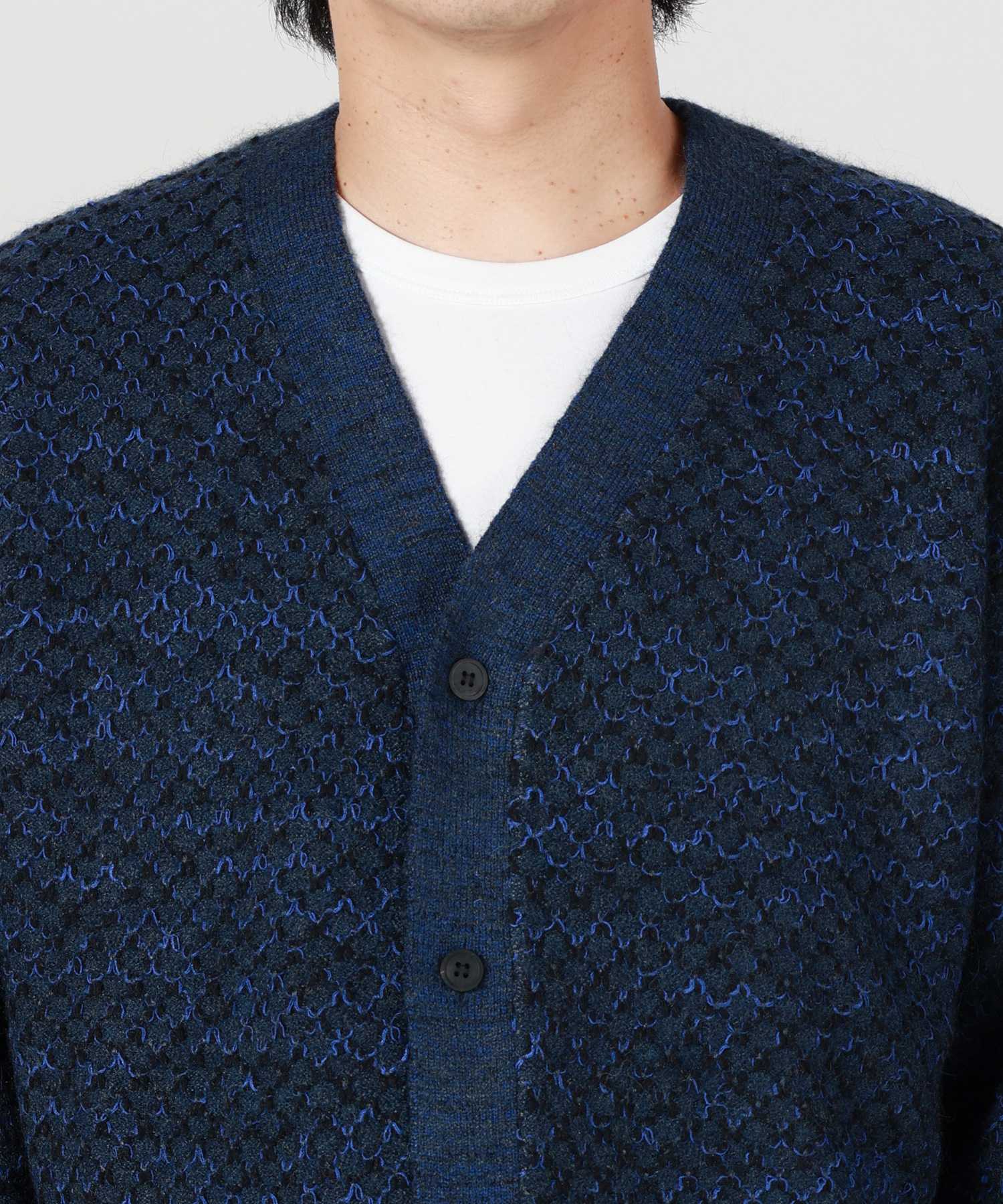 TOGA VIRILIS(トーガ ビリリース)】 HEART KNIT CARDIGAN｜PARIGOT