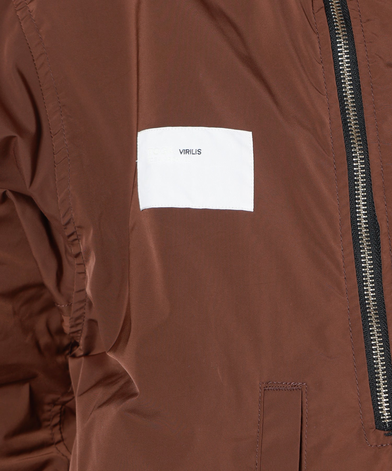 【21SS名作】TOGA VIRILIS ポリウールジャケット 46 キャメル TOGA VIRILIS(トーガ ビリリース)】 NYLON TWILL REVERSIBLE BLOUSON