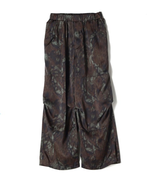 Bokashi camouflage vintage satin pants