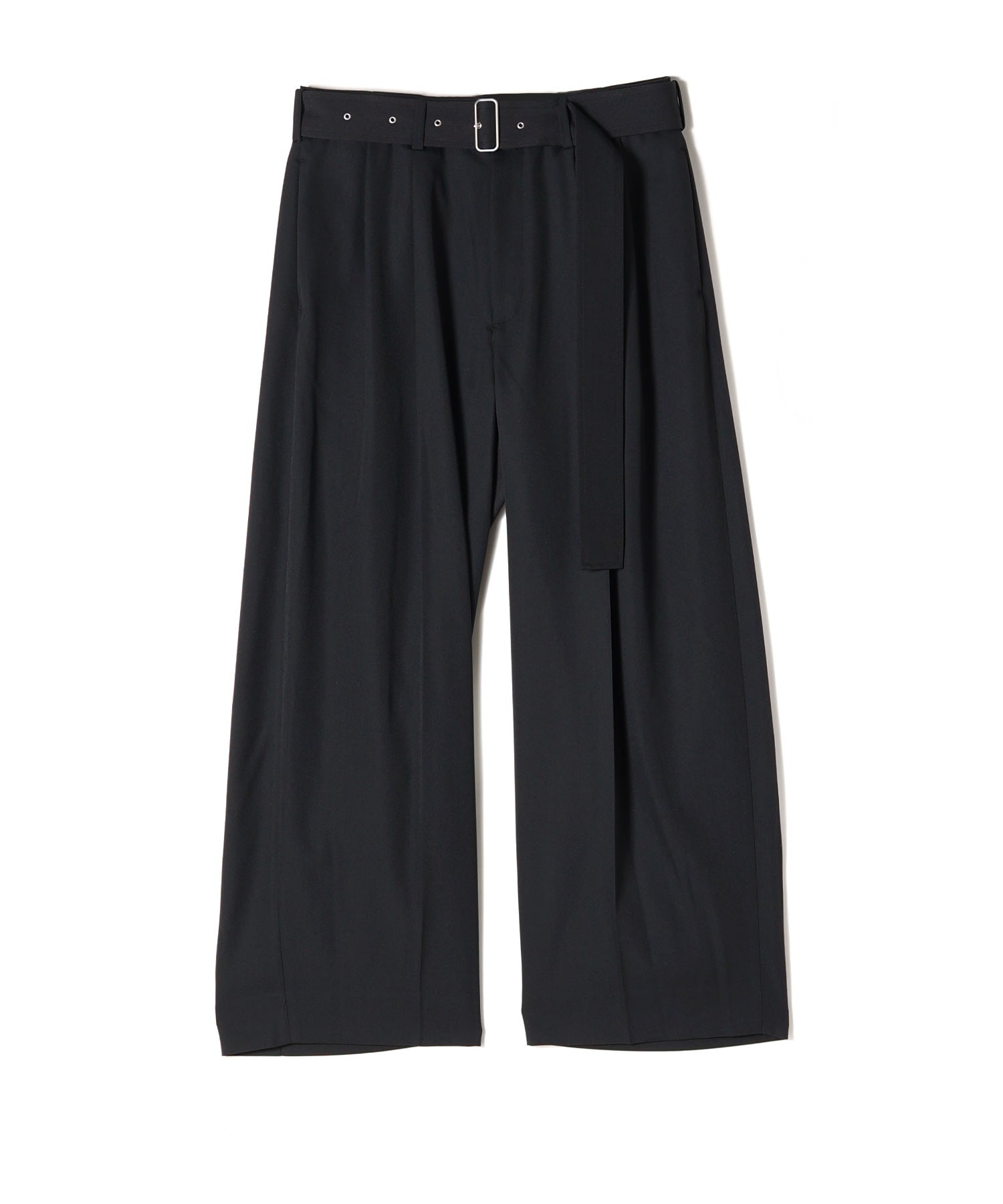 08sircus(08サーカス)】 Dobby cloth 2tuck belted wide pants