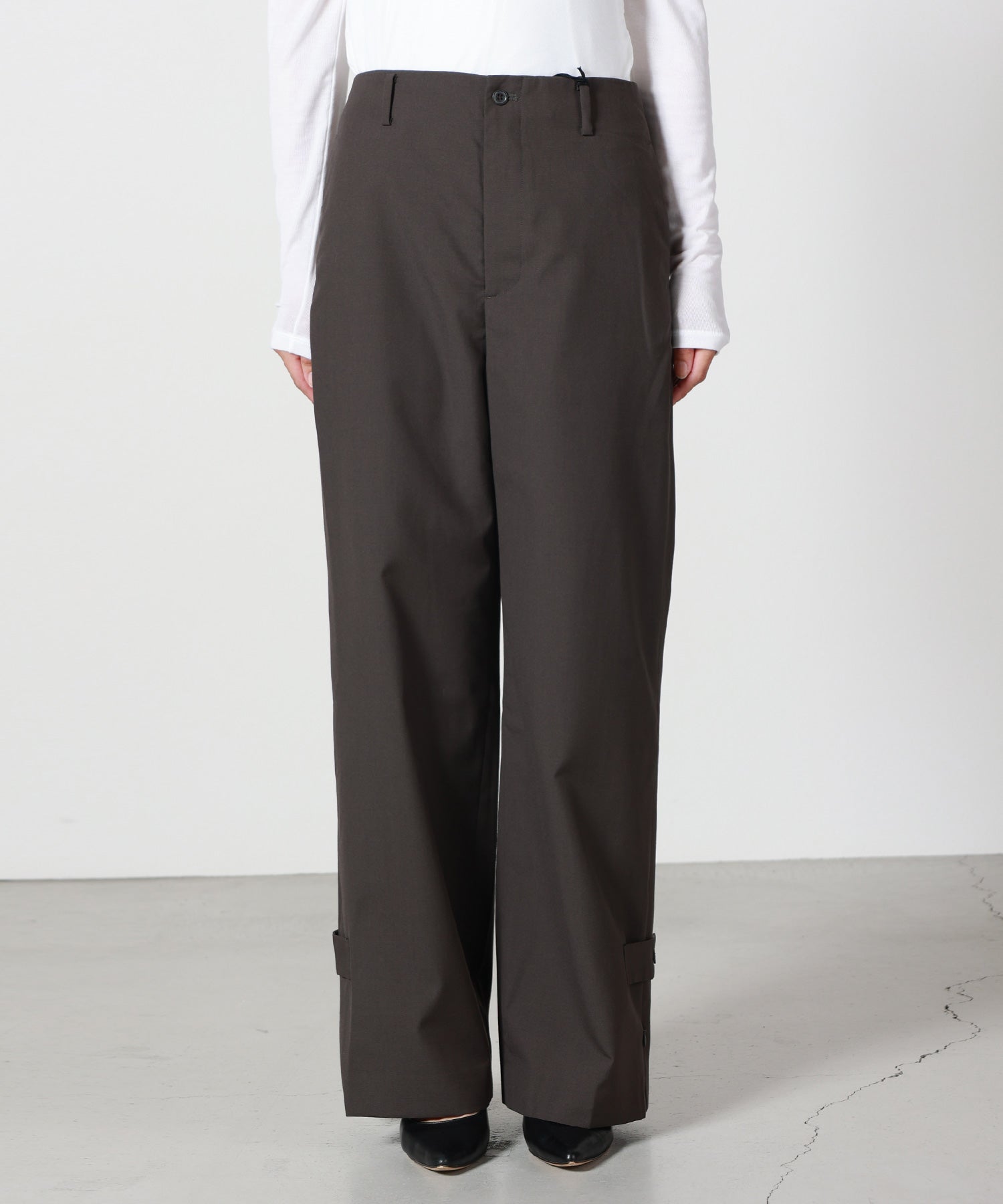 08sircus(08サーカス)】 Wool typewriter side zip pants｜PARIGOT