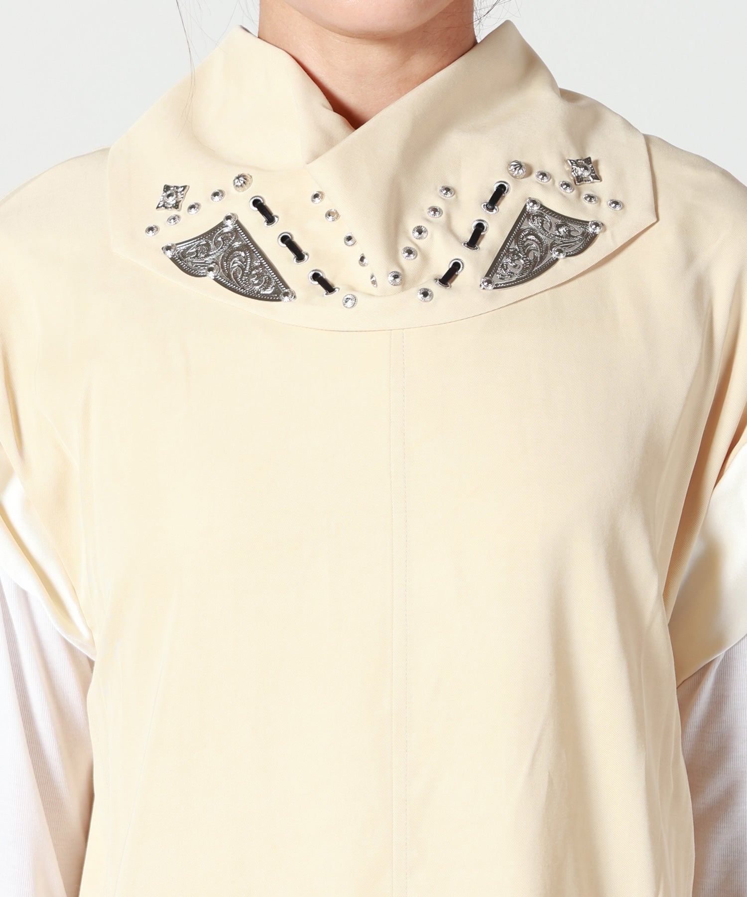TOGA PULLA(トーガプルラ)】 RAYON SILK TWILL DRESS｜PARIGOT ONLINE