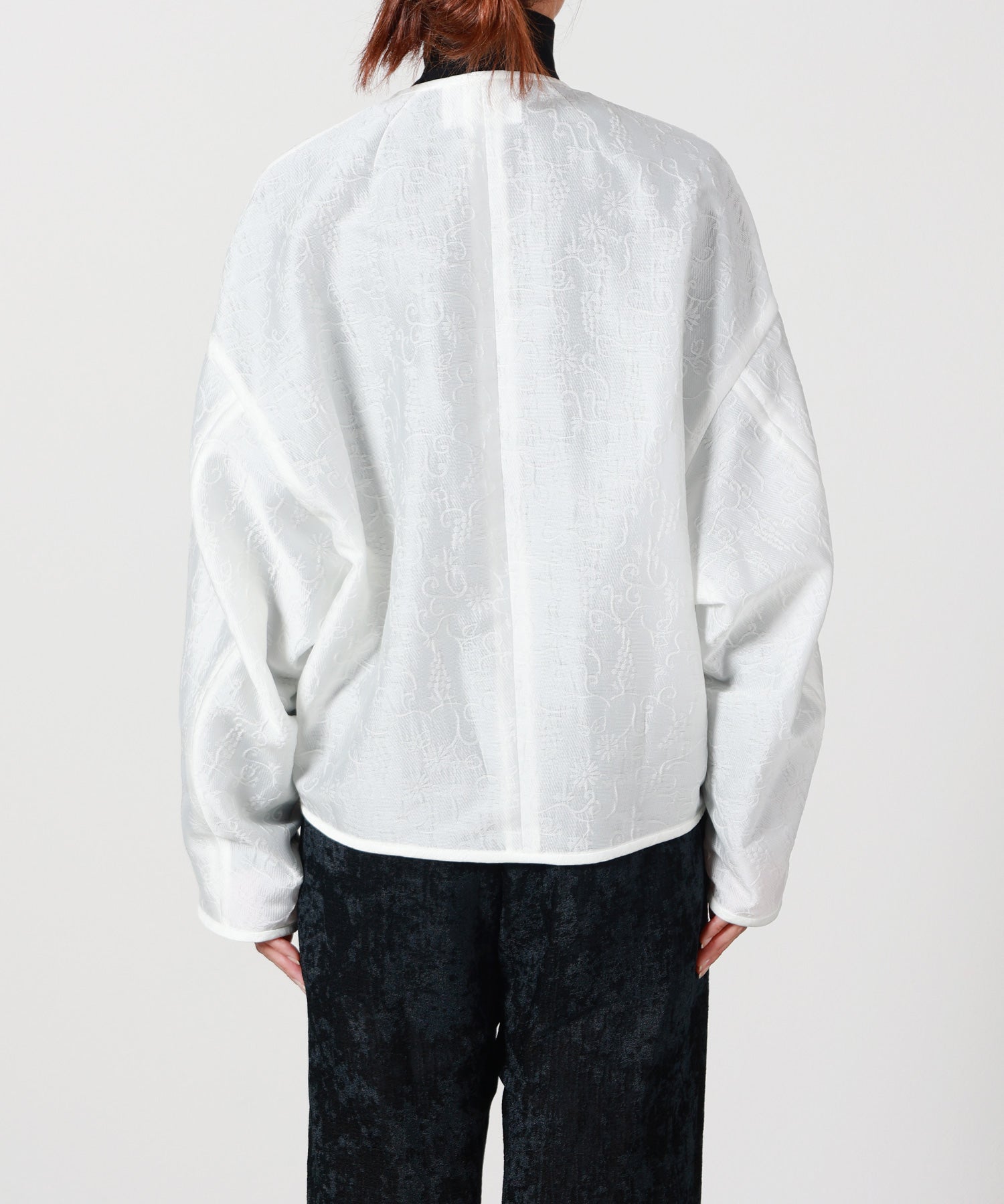 Mame Kurogouchi(マメ クロゴウチ)】 Arabesque Jacquard Short Jacket