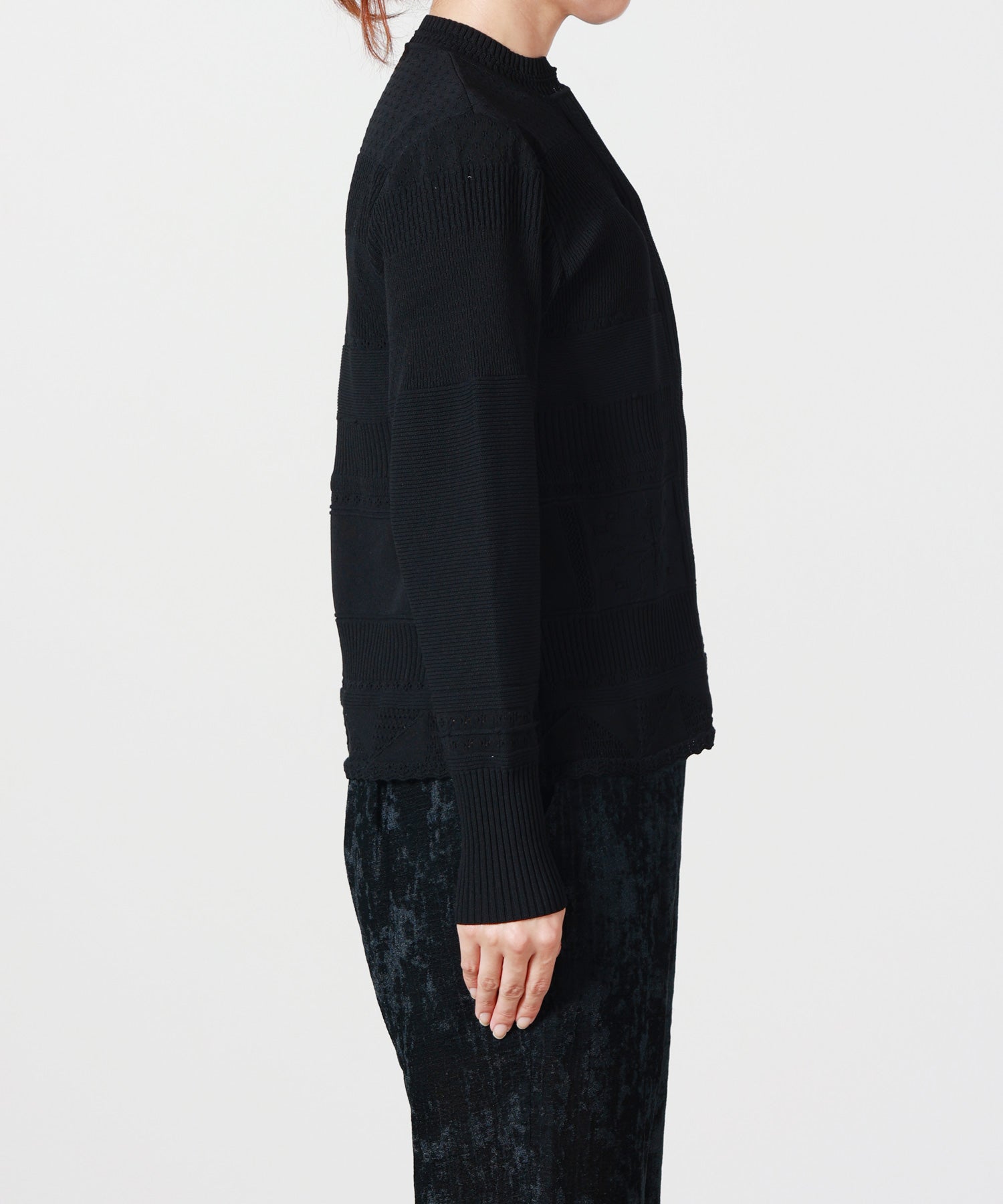 Mame Kurogouchi(マメ クロゴウチ)】 Knit Lace Cardigan｜PARIGOT