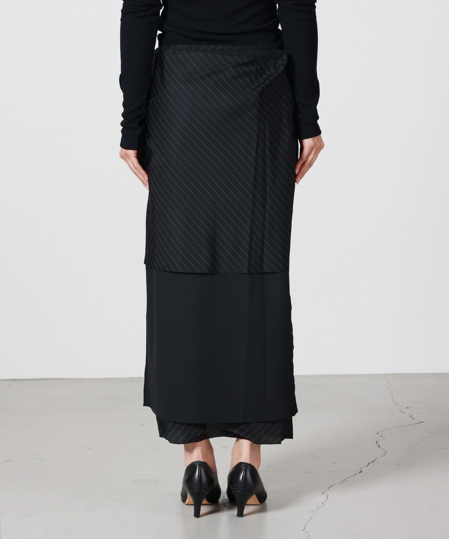 kanako sakai カナコサカイ　レース　スカート　ブラック KANAKOSAKAI(カナコサカイ)】 LAYERD SKIRT｜PARIGOT ONLINE（パリゴ