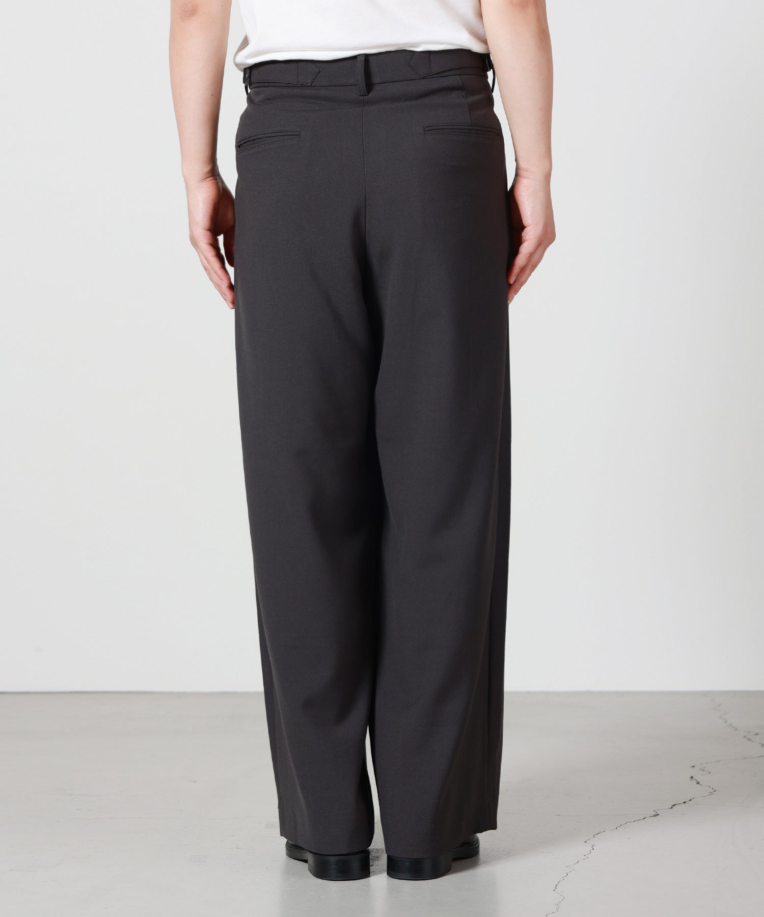 marka(マーカ)】 Recycled Polyester Wool Gabardine Double Pleated