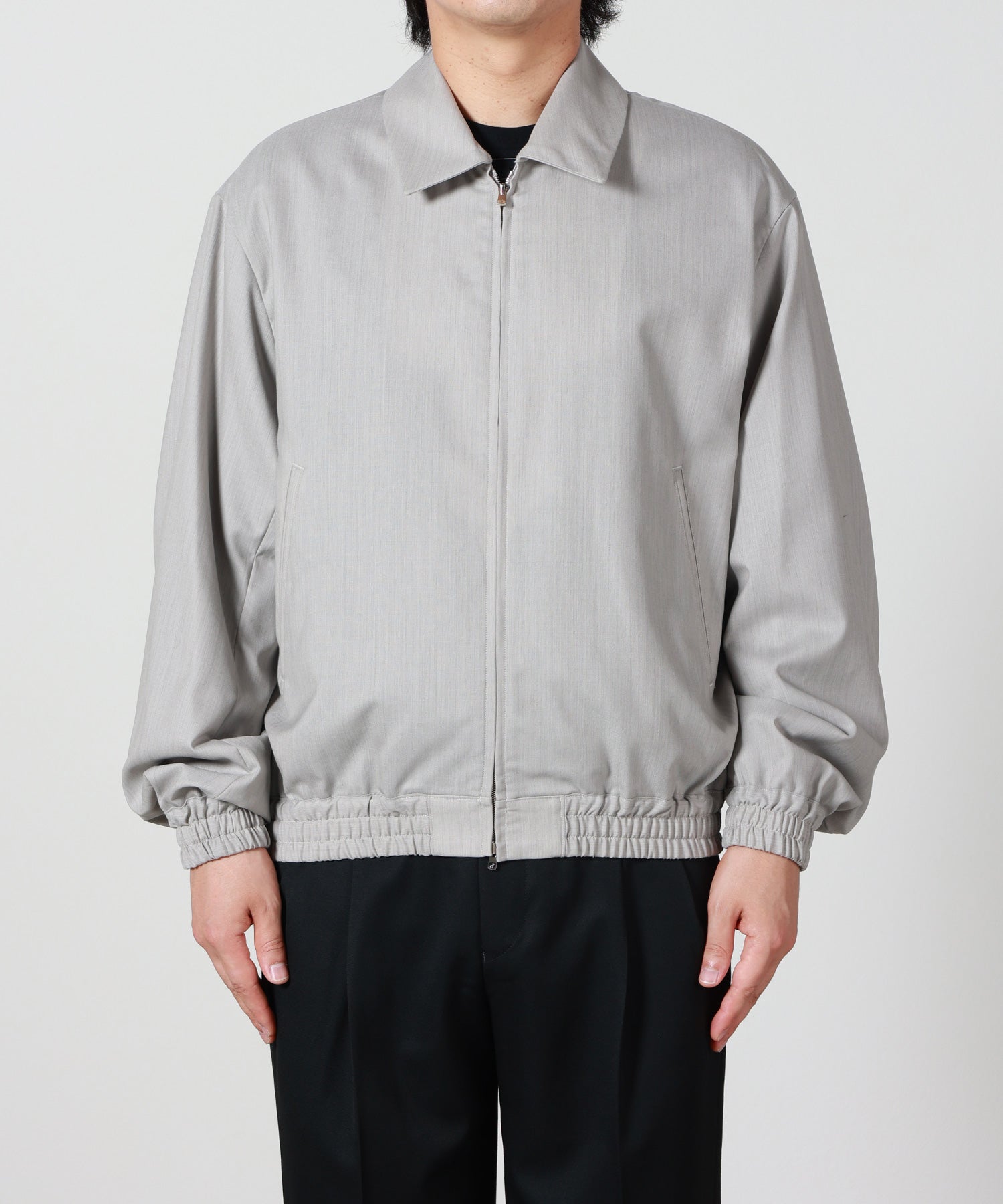 marka(マーカ)】 2/60 Wool Tropical Melange Zip Blouson｜PARIGOT