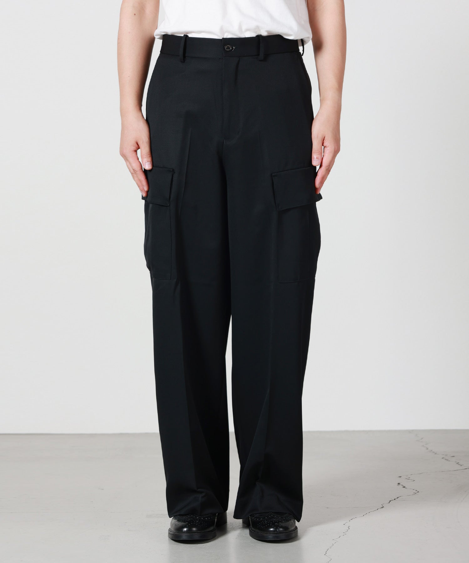 MARKAWARE(マーカウェア)】 Organic Wool 2/80 Gabardine Flat Front