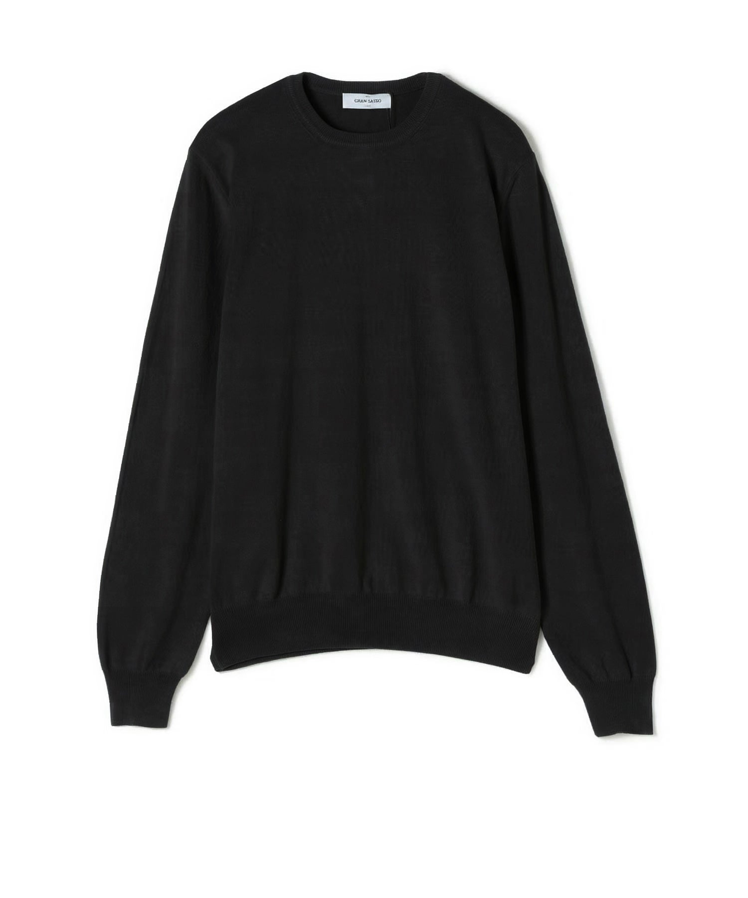 Gran Sasso(グランサッソ)】 ソフトコットン12Gクルーネック長袖ニット