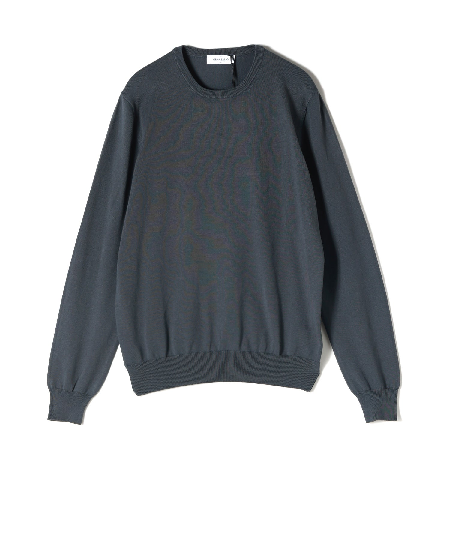 Gran Sasso ソフトコットン12Gクルーネック長袖ニット
