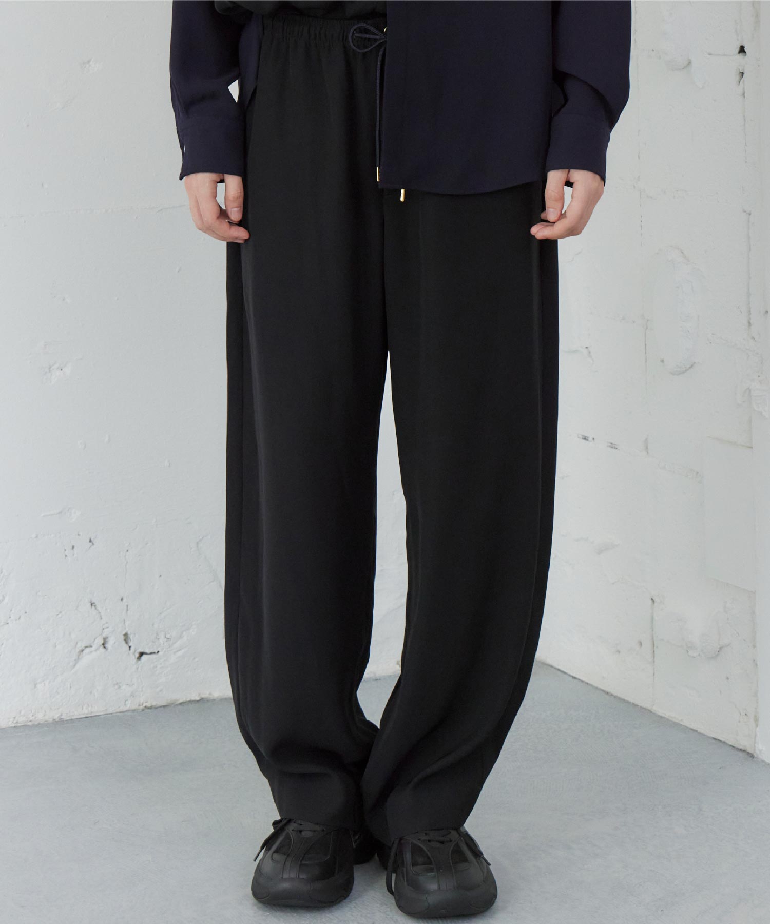 CULLNI(クルニ)】 PARIGOT別注 Double Cloth Drawstring Wide Pants