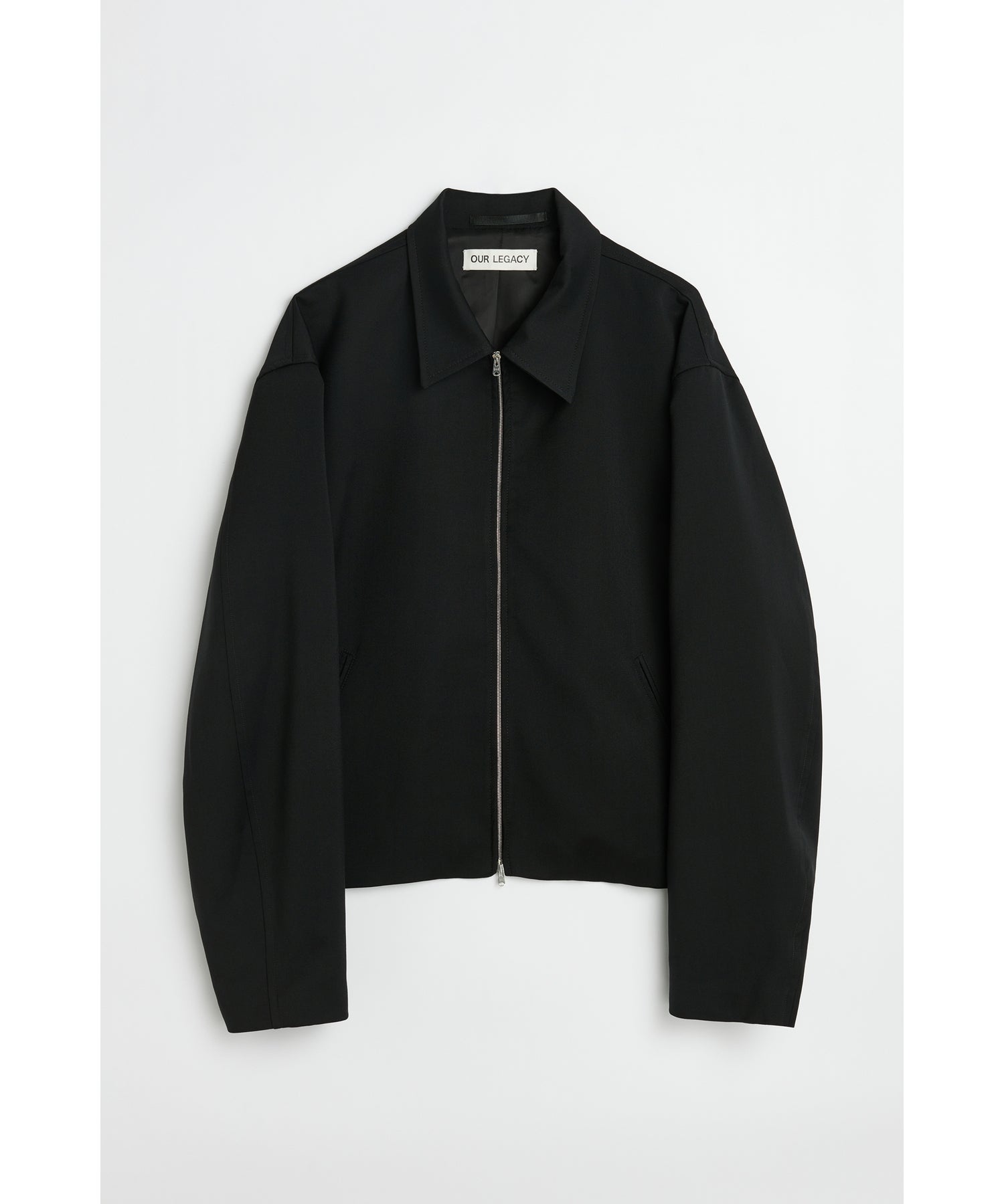 BLACK WORSTED WOOL