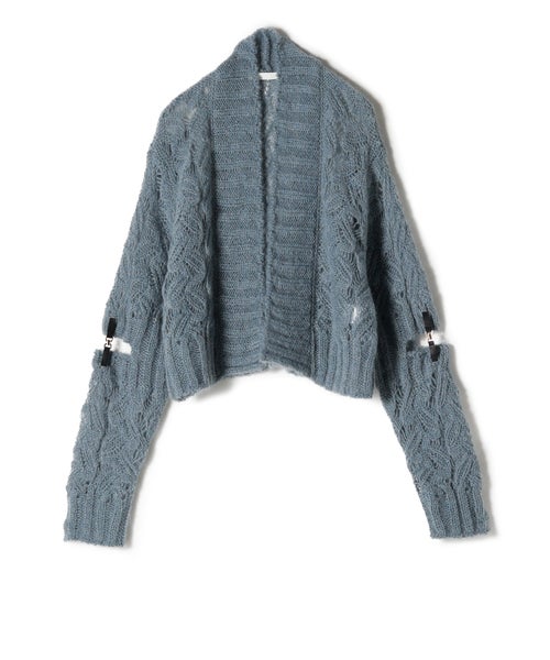 PHOTOCOPIEU MOHAIR CROCHET CARDIGAN