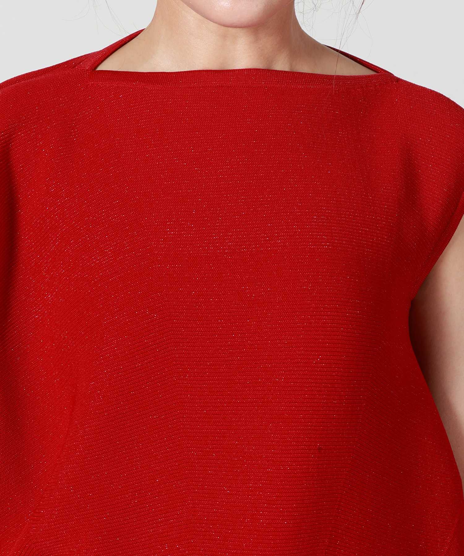 CFCL(シーエフシーエル)】 POTTERY CREASE GLITTER ASYMMETRIC TOP