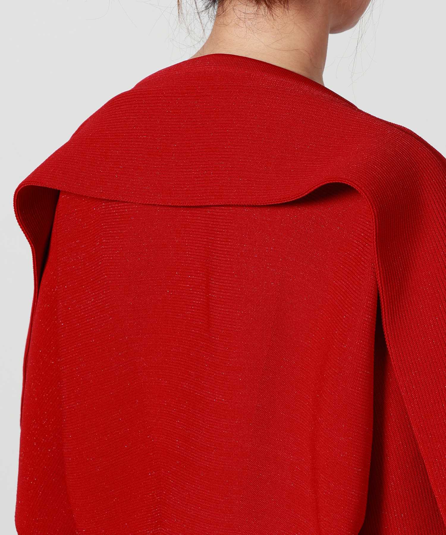 CFCL(シーエフシーエル)】 POTTERY CREASE GLITTER ASYMMETRIC TOP