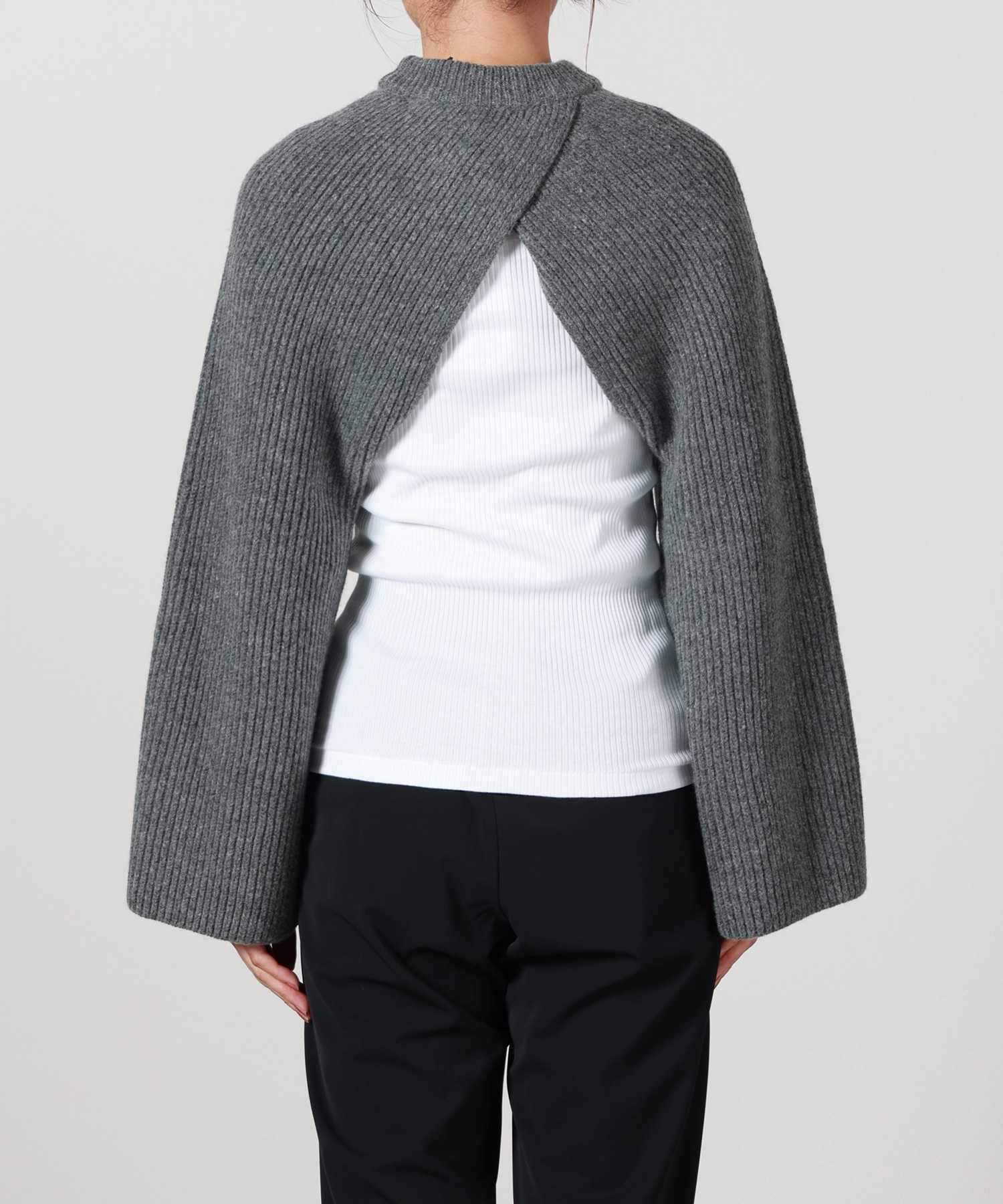 HYKE(ハイク)】 RIBBED-KNIT WOOL CROPPED BOLERO｜PARIGOT ONLINE