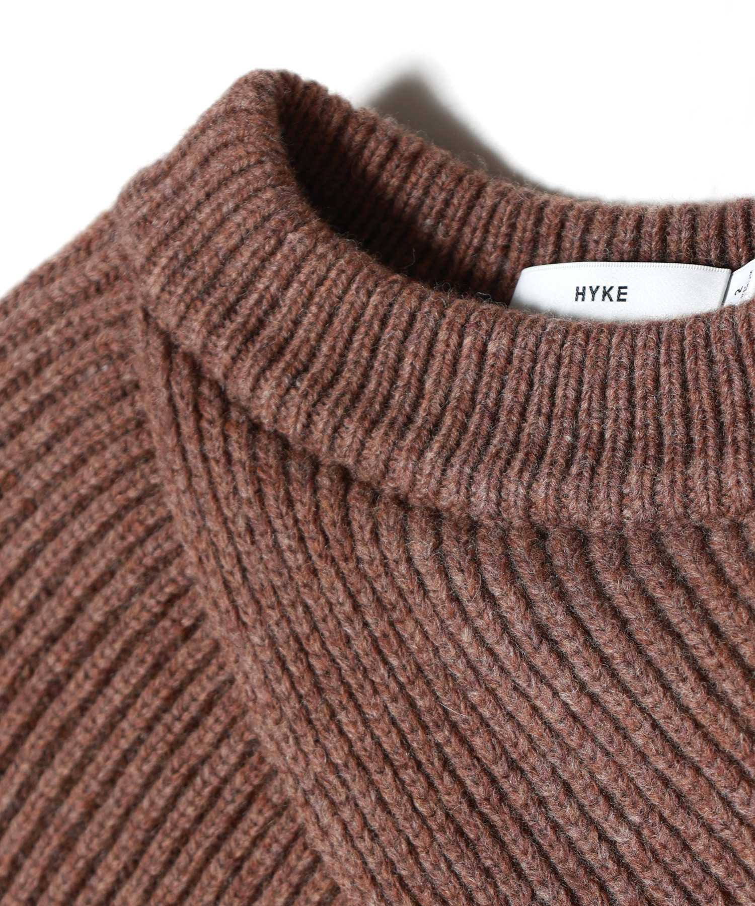HYKE(ハイク)】 RIBBED-KNIT WOOL CROPPED BOLERO｜PARIGOT ONLINE