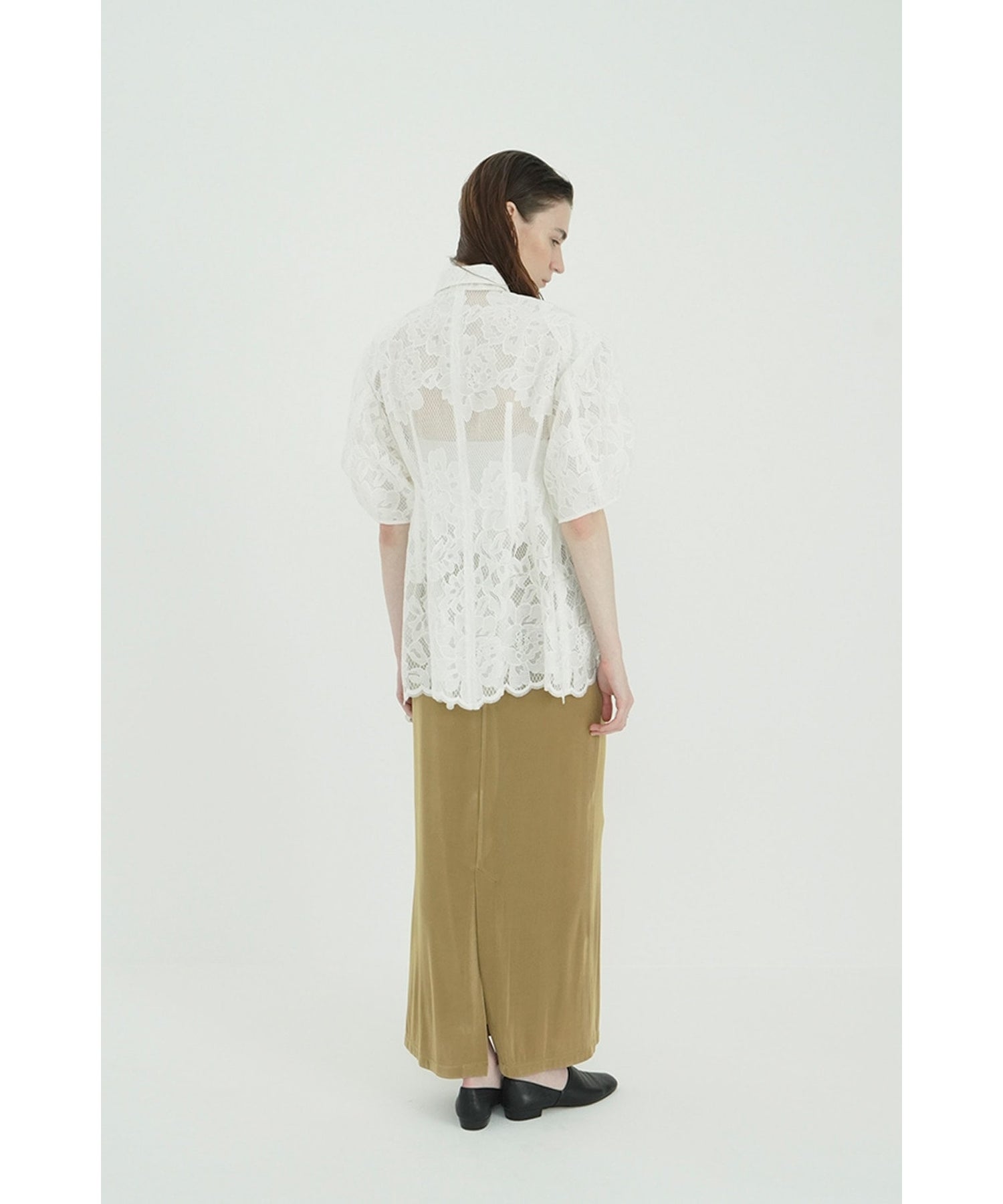CLANE(クラネ)】 FLOWER LACE WAIST SHAPE TOPS｜PARIGOT ONLINE