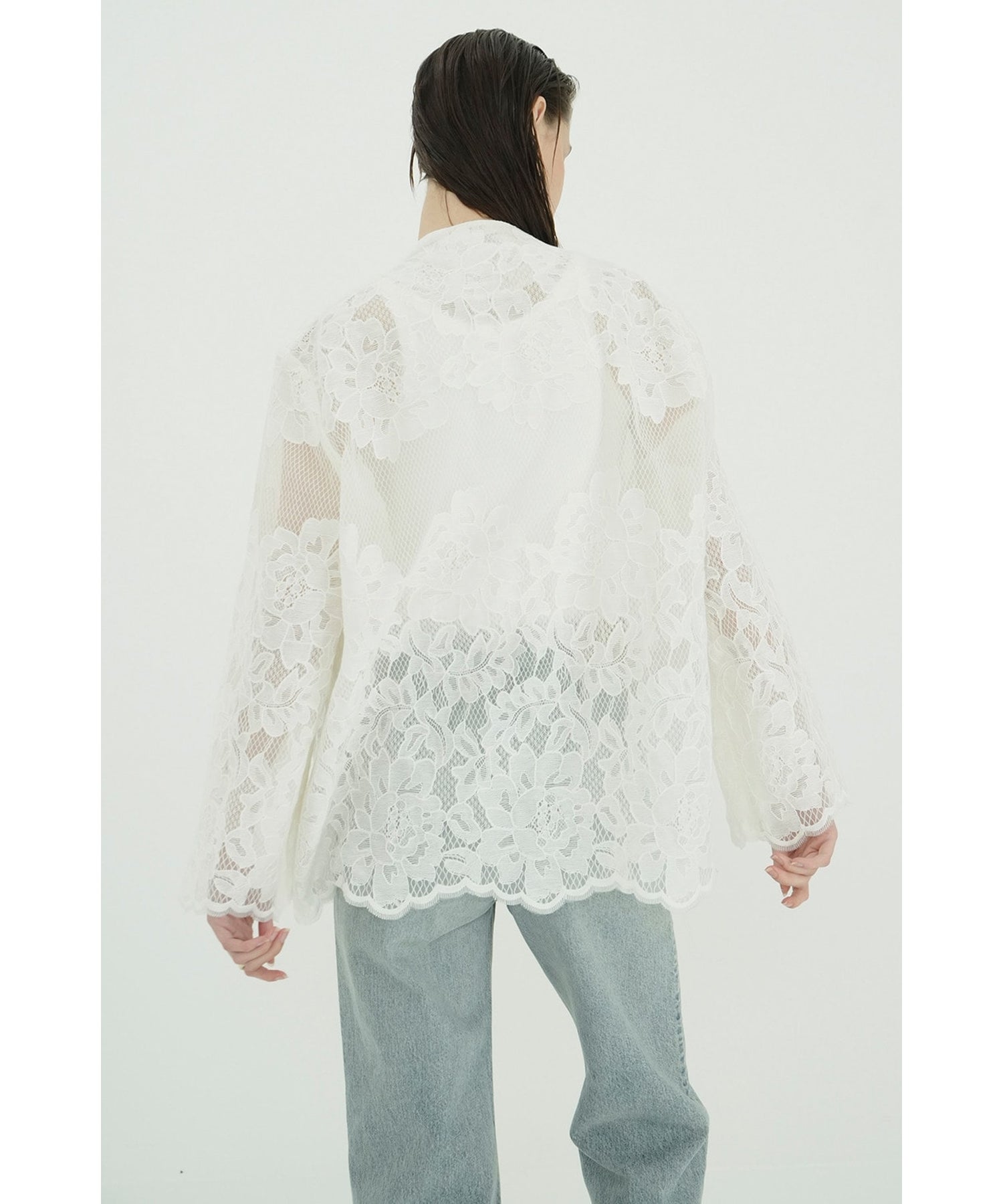CLANE(クラネ)】 FLOWER LACE WIDE SHIRT JACKET｜PARIGOT ONLINE
