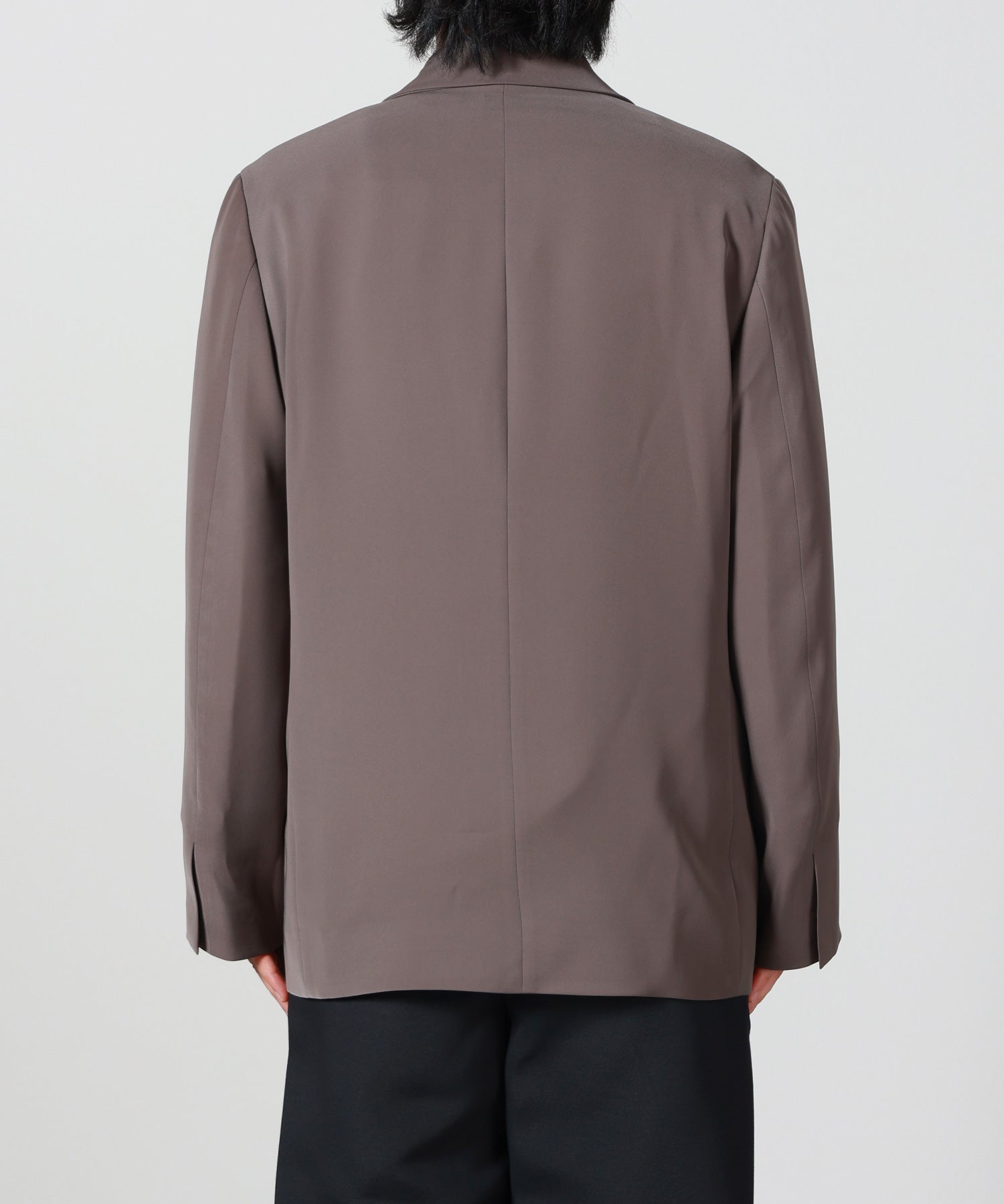 CULLNI(クルニ)】 Double Satin Slanted Zip Pocket Tailored Jacket