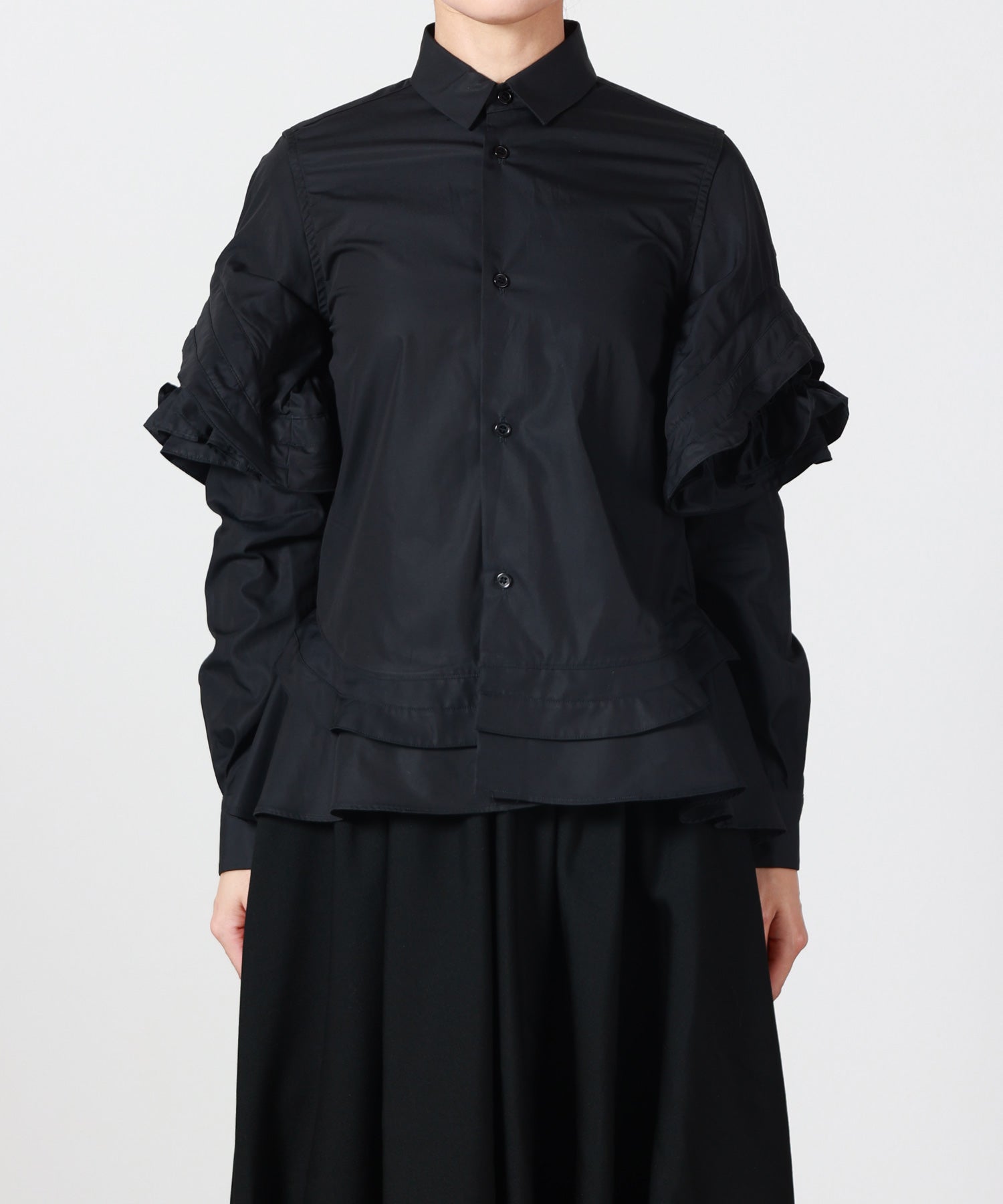 noir kei ninomiya(ノワール ケイニノミヤ)】 デザインスリーブフリル