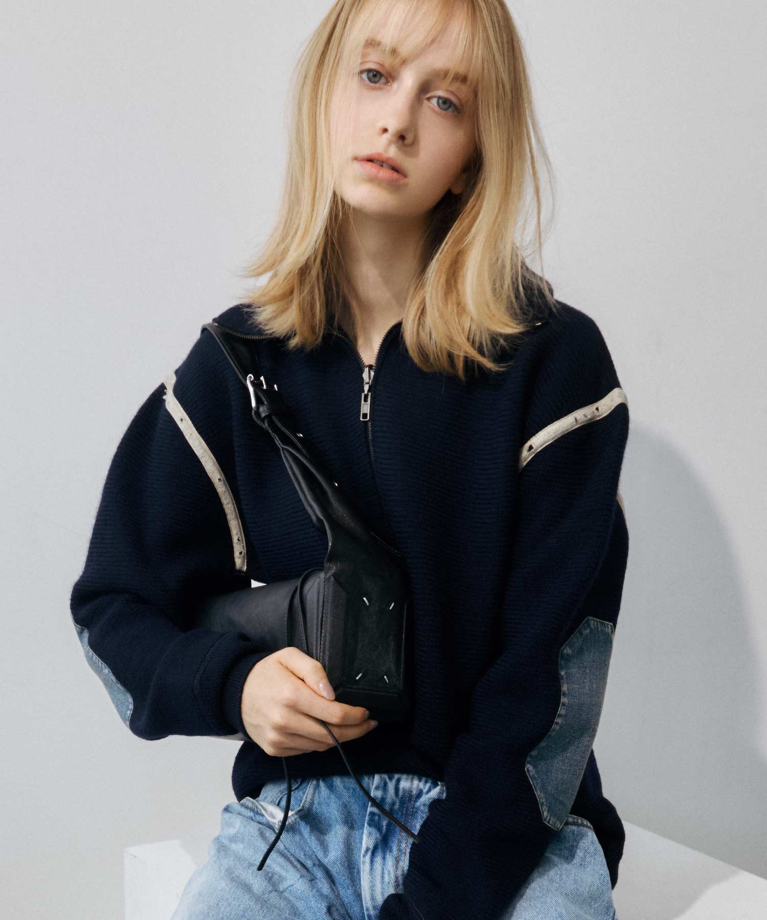 Maison Margiela(メゾンマルジェラ)】 ELBOW PATCH SWEATER｜PARIGOT