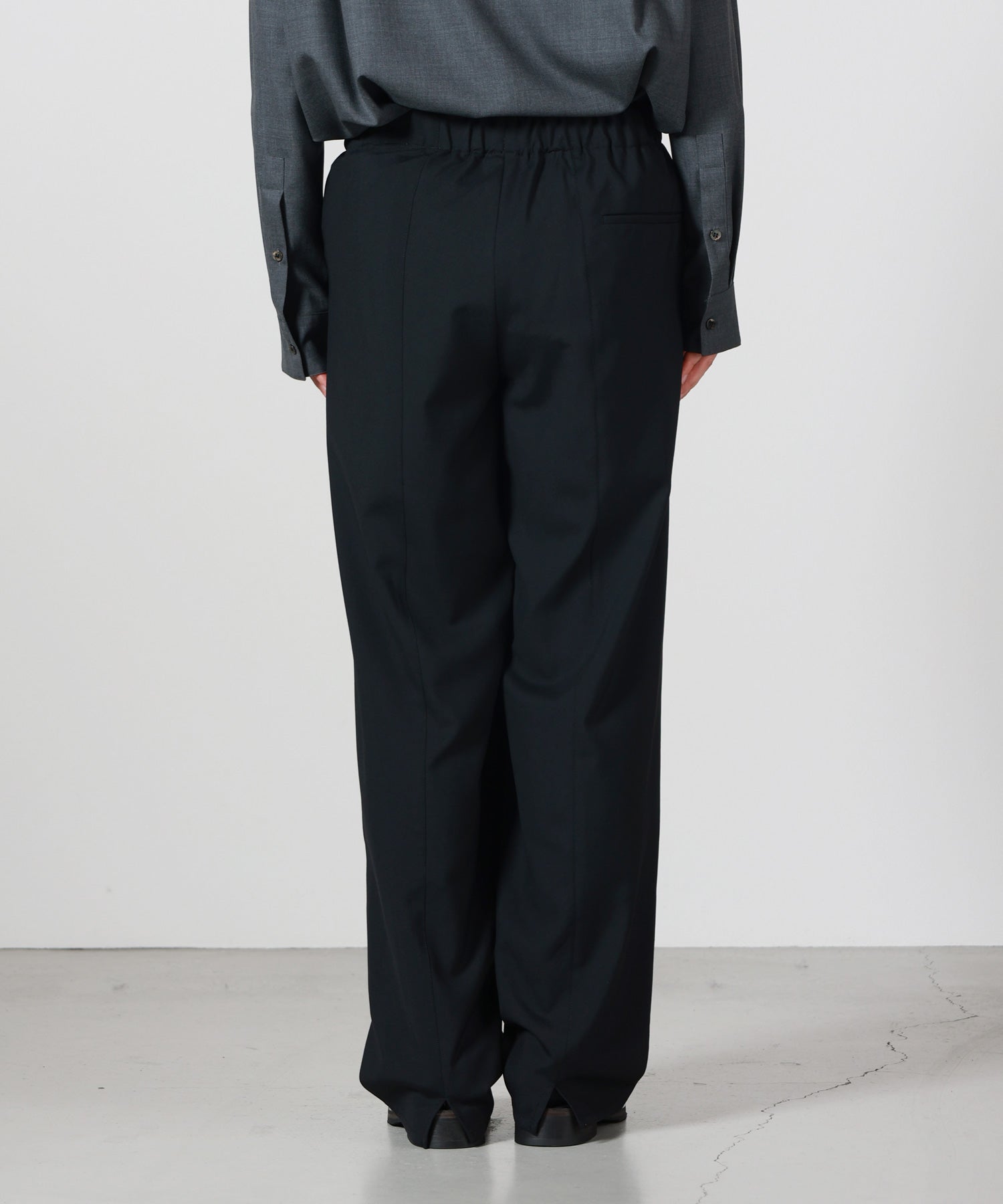 OVERCOAT(オーバーコート)】 Wool Tropical Drawstring Trouser