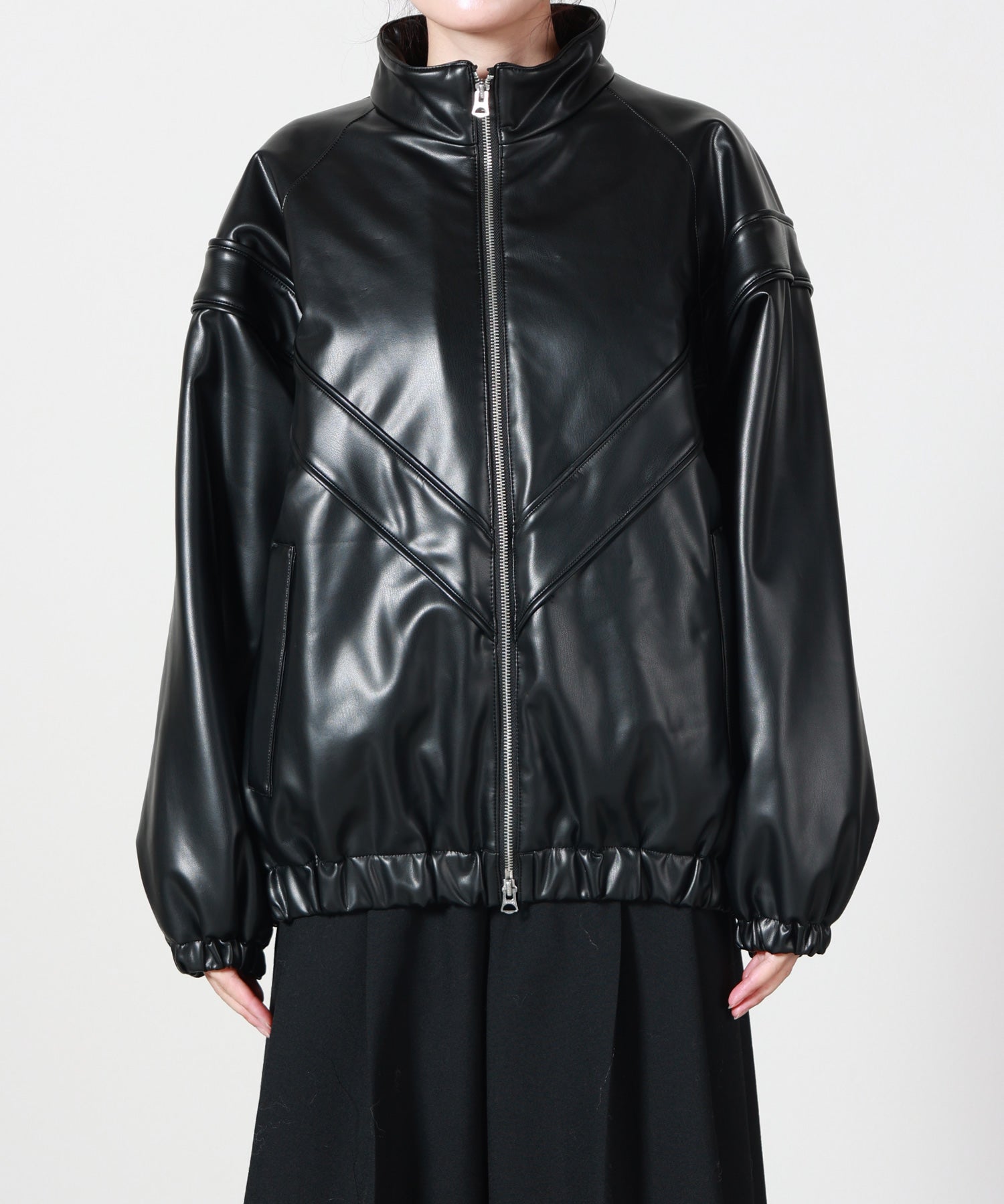 HYKE(ハイク)】 ≪GENDERLESS≫FAUX LEATHER JACKET｜PARIGOT ONLINE