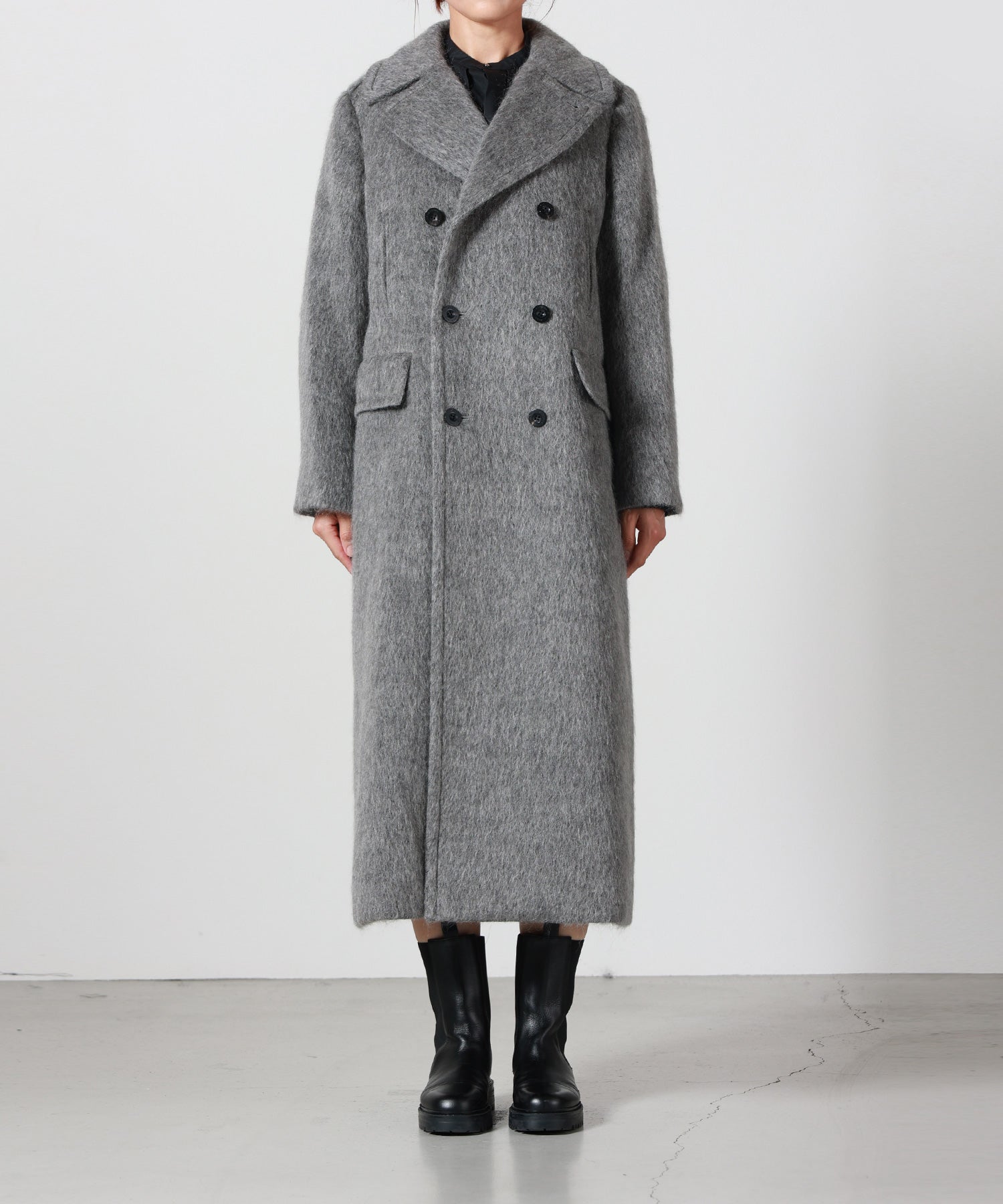 HYKE(ハイク)】 SHAGGY DOUBLE BRESTED COAT｜PARIGOT ONLINE（パリゴ