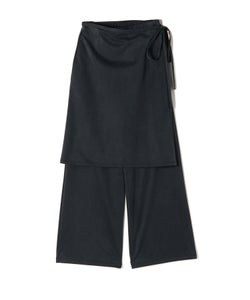 PHEENY(フィーニー)】 Peach Saten Layered Apron Pants｜PARIGOT 