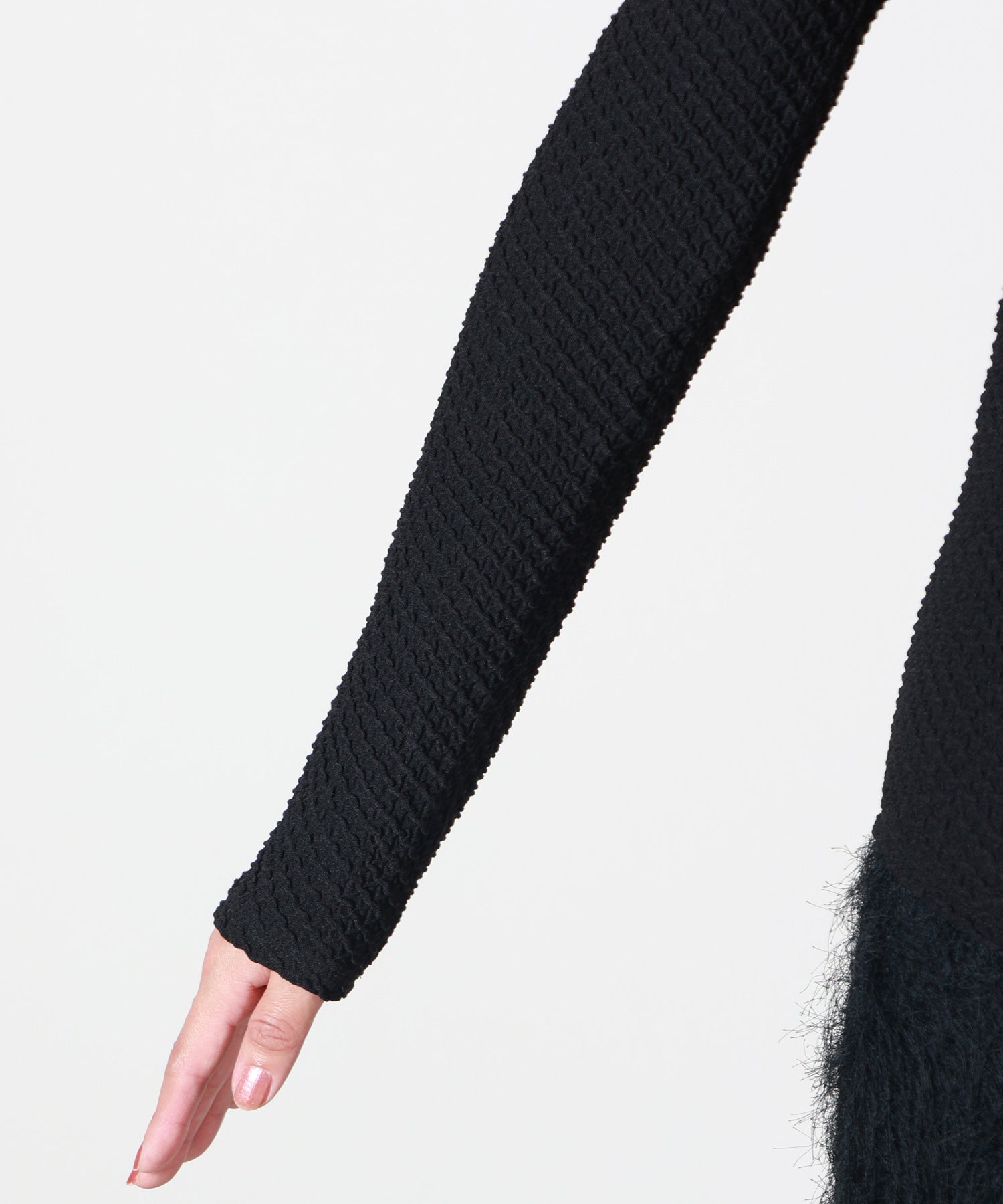Mame Kurogouchi(マメ クロゴウチ)】 Shirring Jersey Jacquard Long