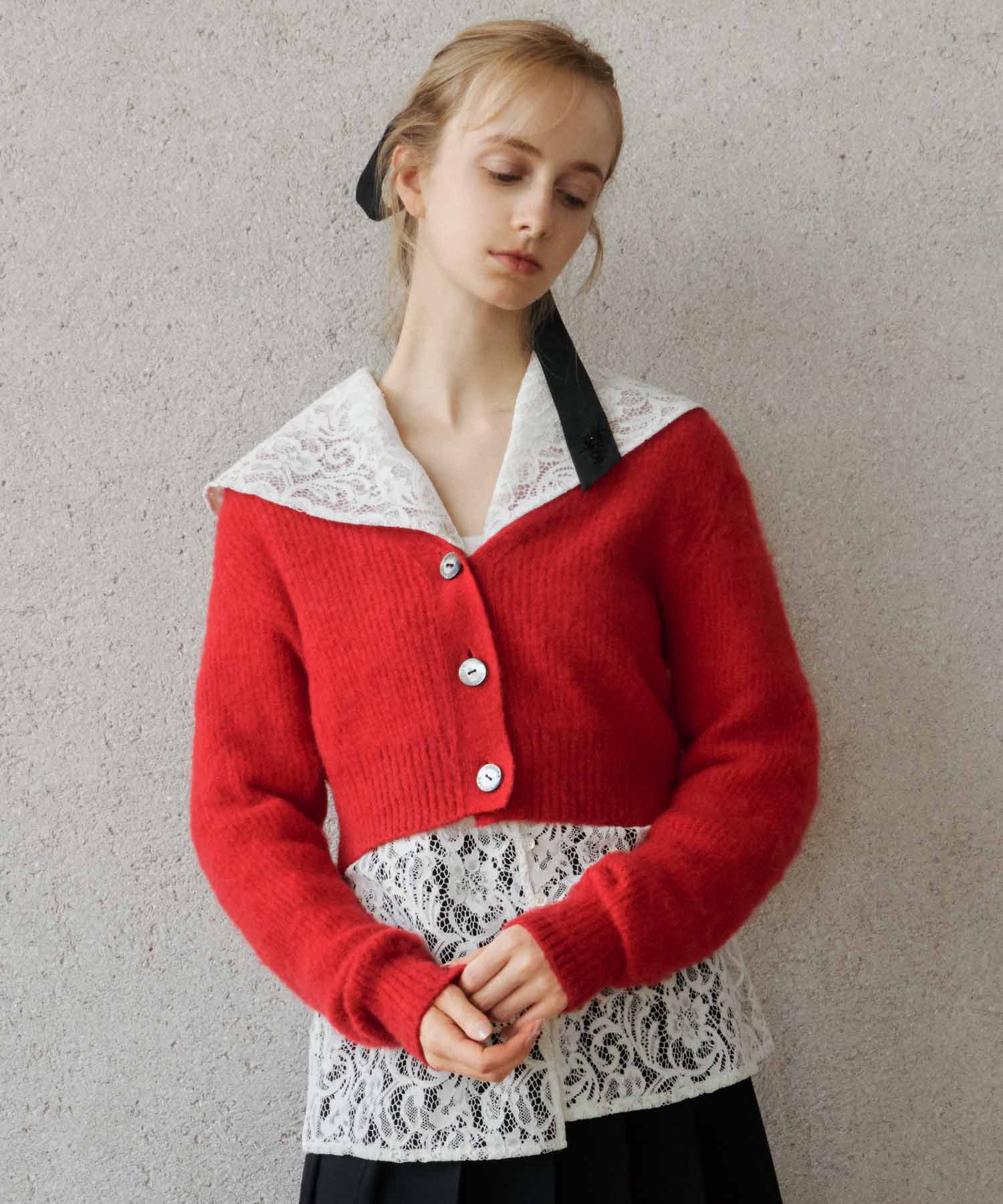 FETICO(フェティコ)】 PARIGOT別注 V-NECK KNIT CARDIGAN｜PARIGOT