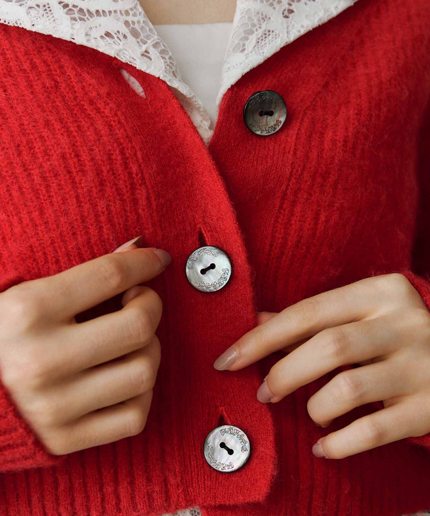 FETICO(フェティコ)】 PARIGOT別注 V-NECK KNIT CARDIGAN｜PARIGOT