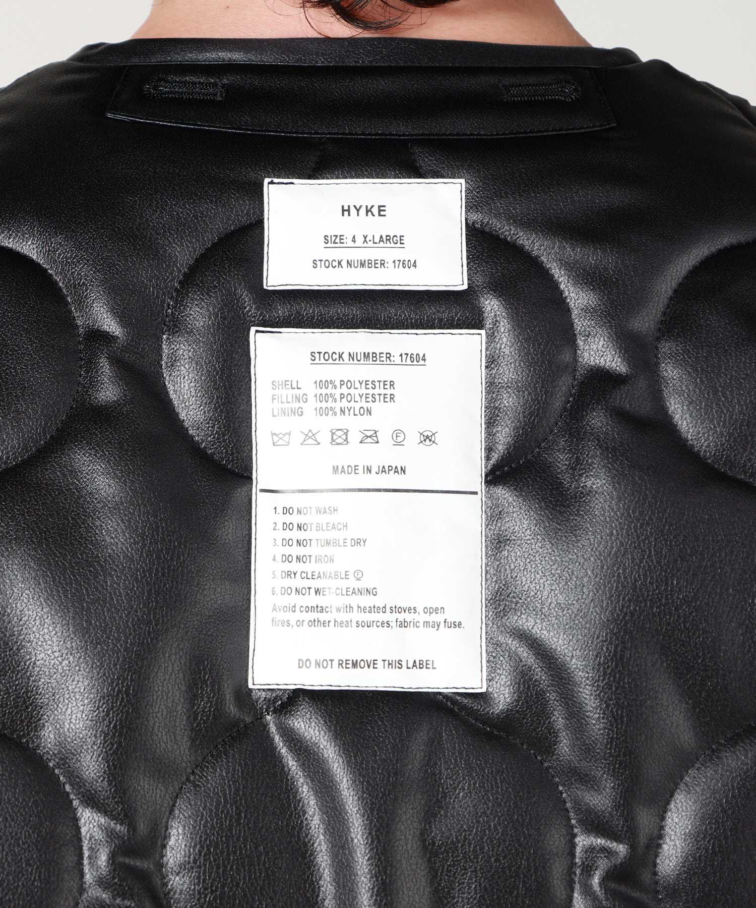 HYKE(ハイク)】 FAUX LEATHER QUILTED JACKET｜PARIGOT ONLINE（パリゴ