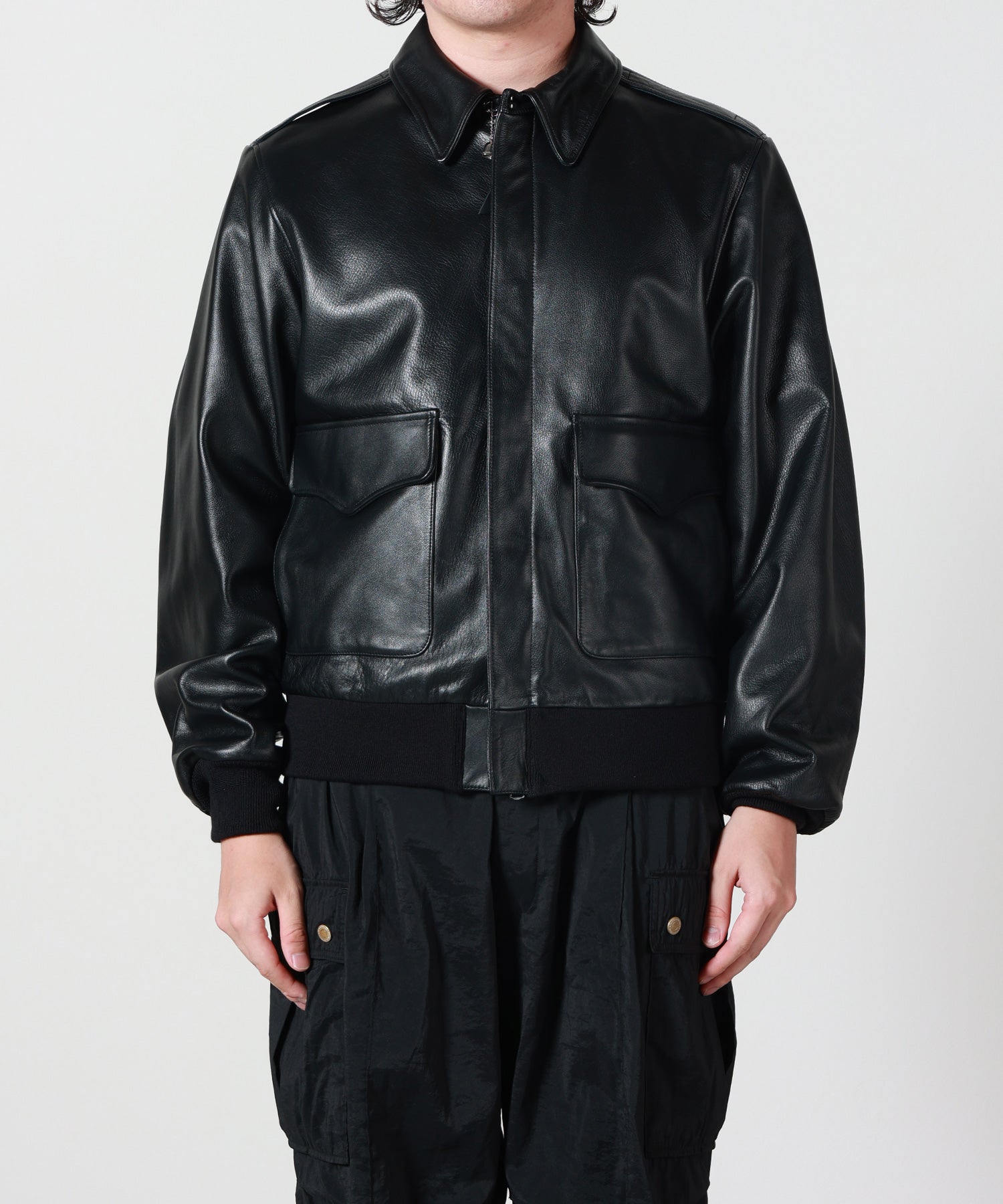 HYKE(ハイク)】 TYPE A-2 LEATHER FLIGHT JACKET｜PARIGOT ONLINE