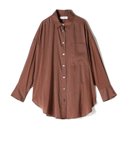 【SACRA(サクラ)】 CELL/RY/SI STRIPE SHIRT