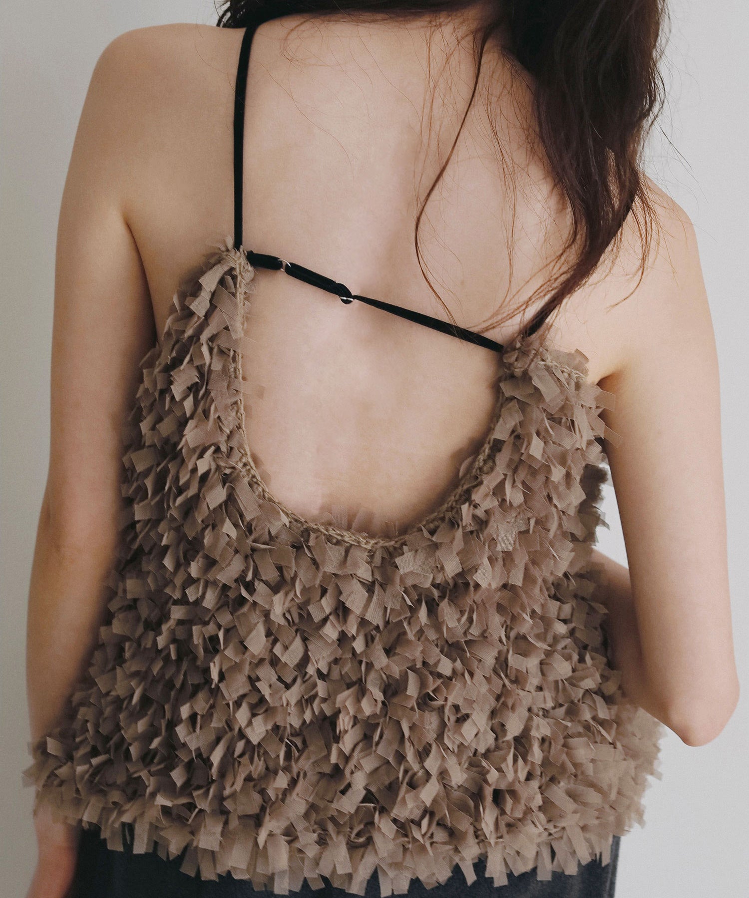 anuke(アンヌーク)】 Tulle Fringe Camisole｜PARIGOT ONLINE（パリゴ