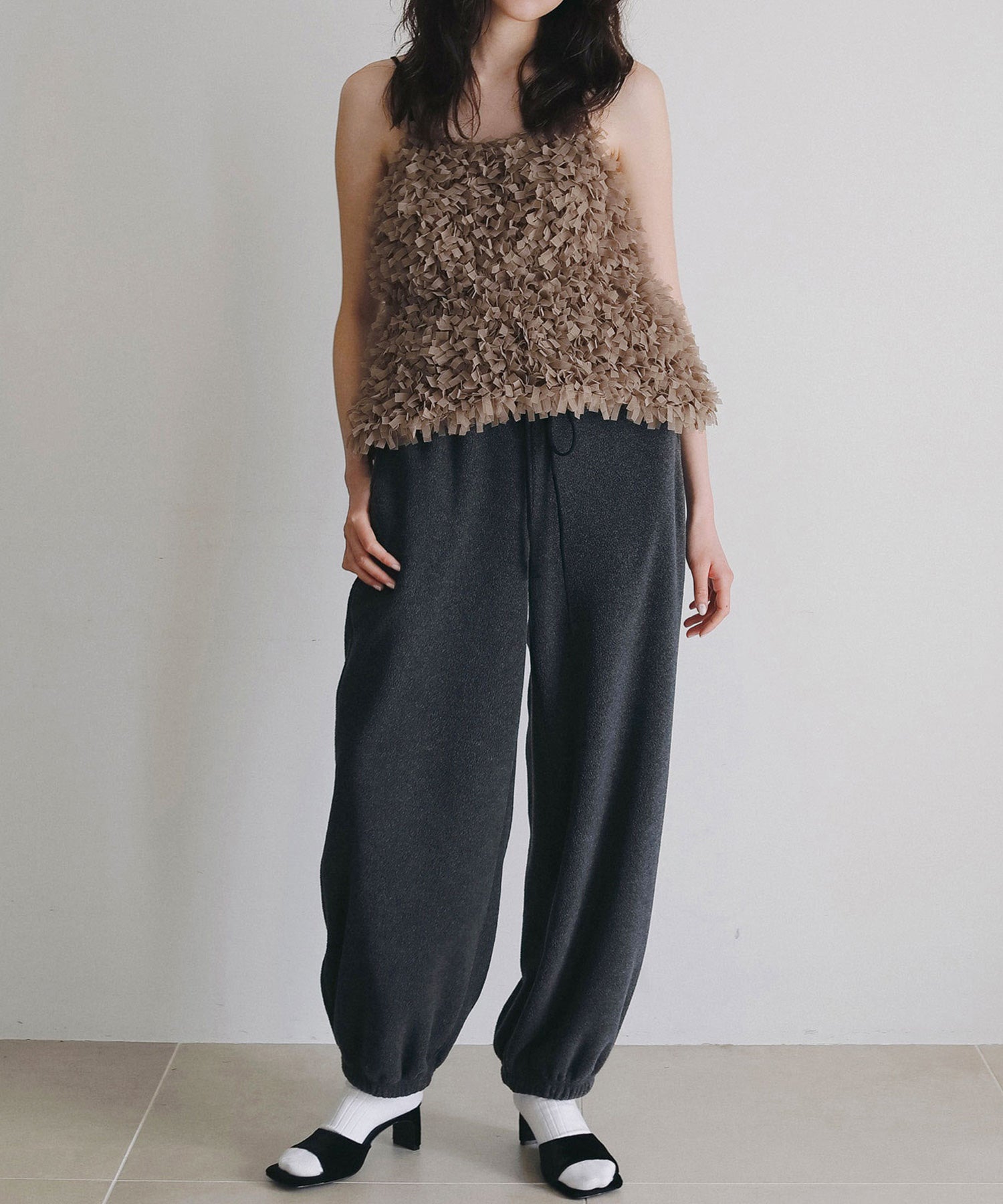 anuke(アンヌーク)】 Tulle Fringe Camisole｜PARIGOT ONLINE（パリゴ