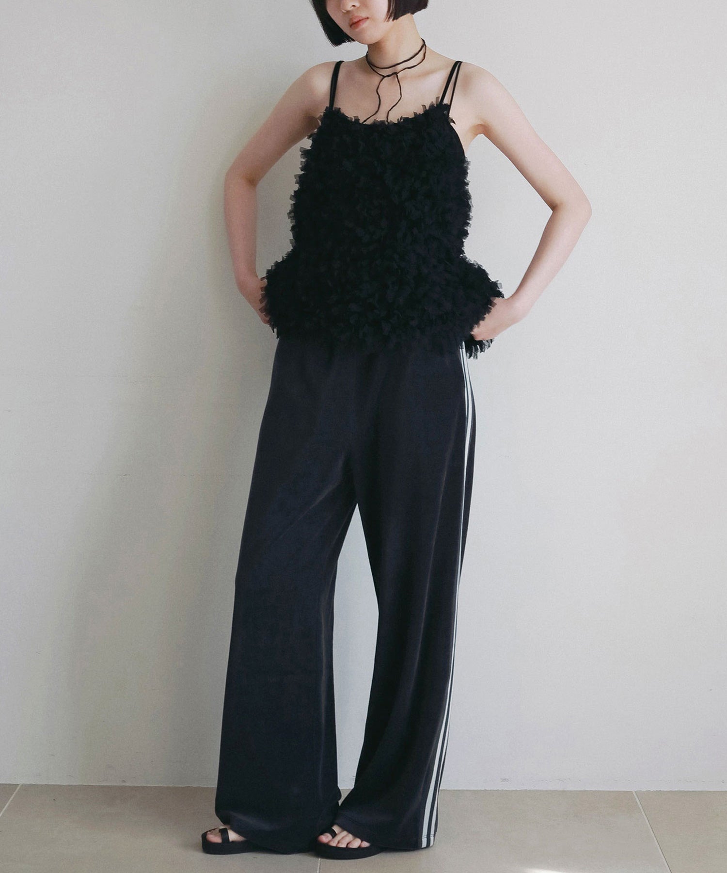 anuke(アンヌーク)】 Tulle Fringe Camisole｜PARIGOT ONLINE（パリゴ