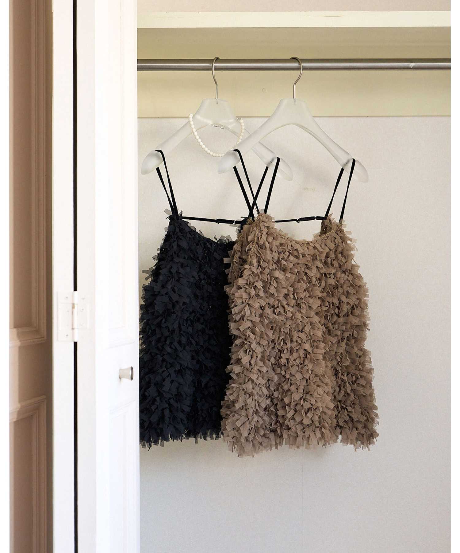anuke(アンヌーク)】 Tulle Fringe Camisole｜PARIGOT ONLINE（パリゴ