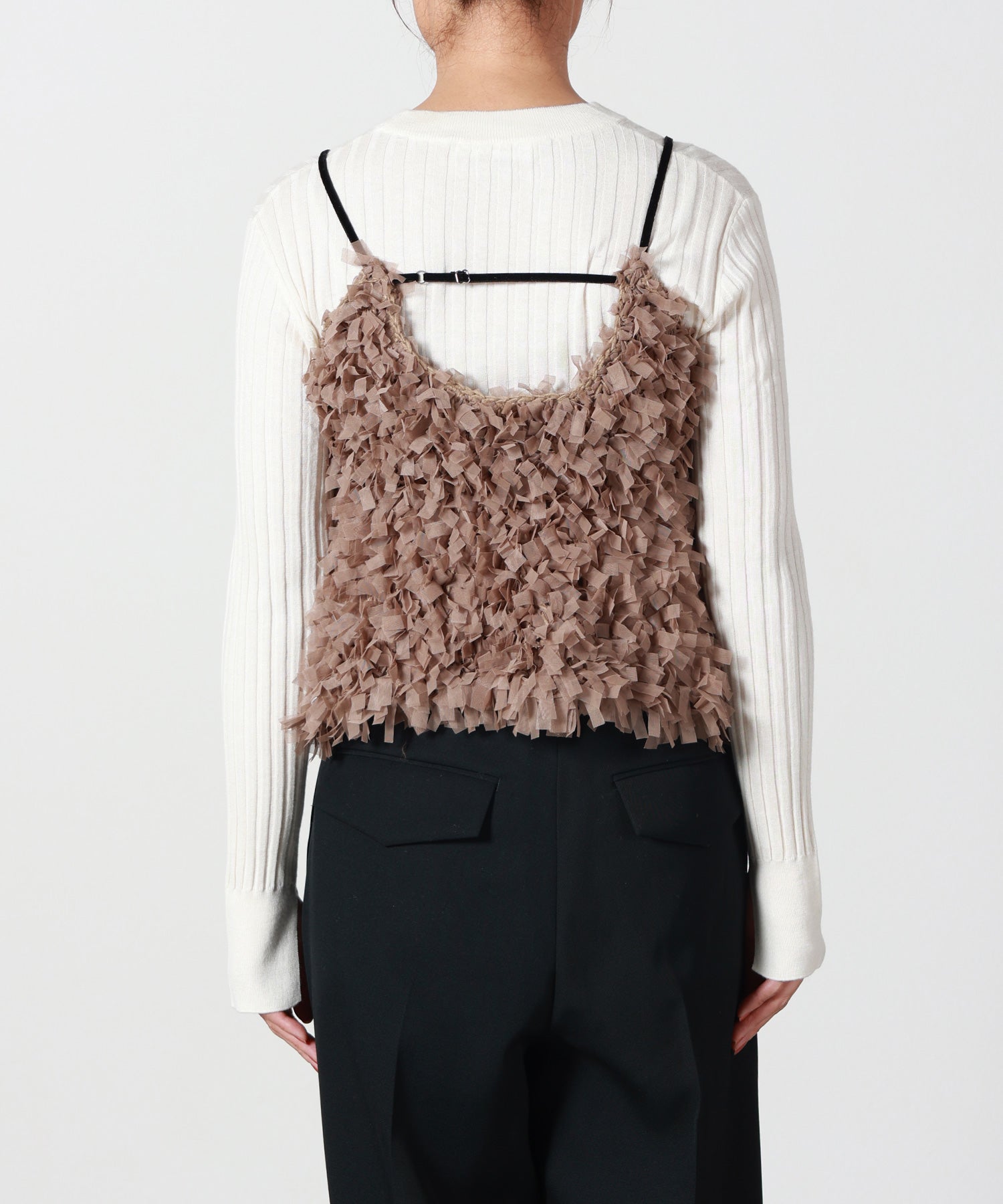 anuke(アンヌーク)】 Tulle Fringe Camisole｜PARIGOT ONLINE（パリゴ