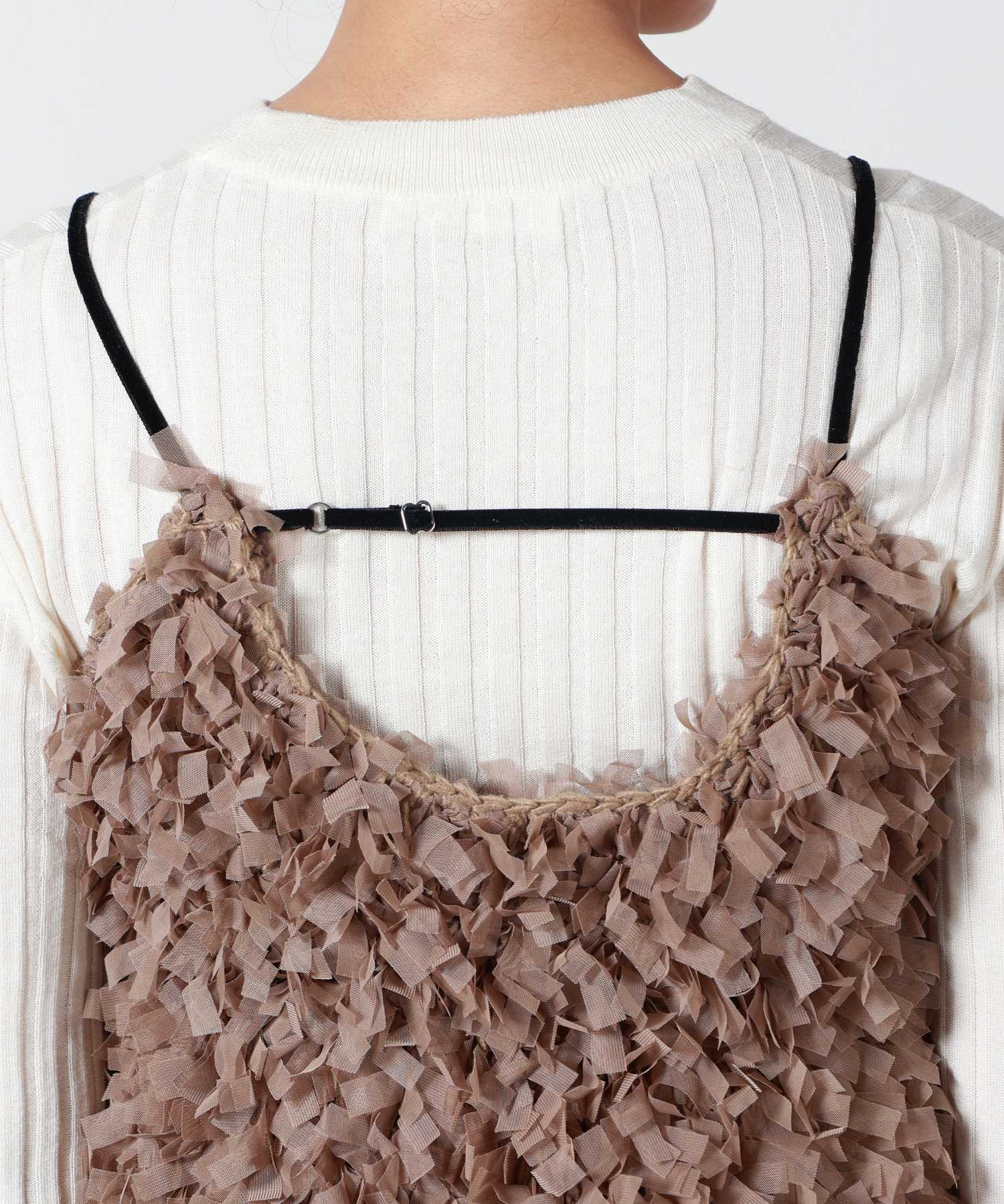 anuke(アンヌーク)】 Tulle Fringe Camisole｜PARIGOT ONLINE（パリゴ