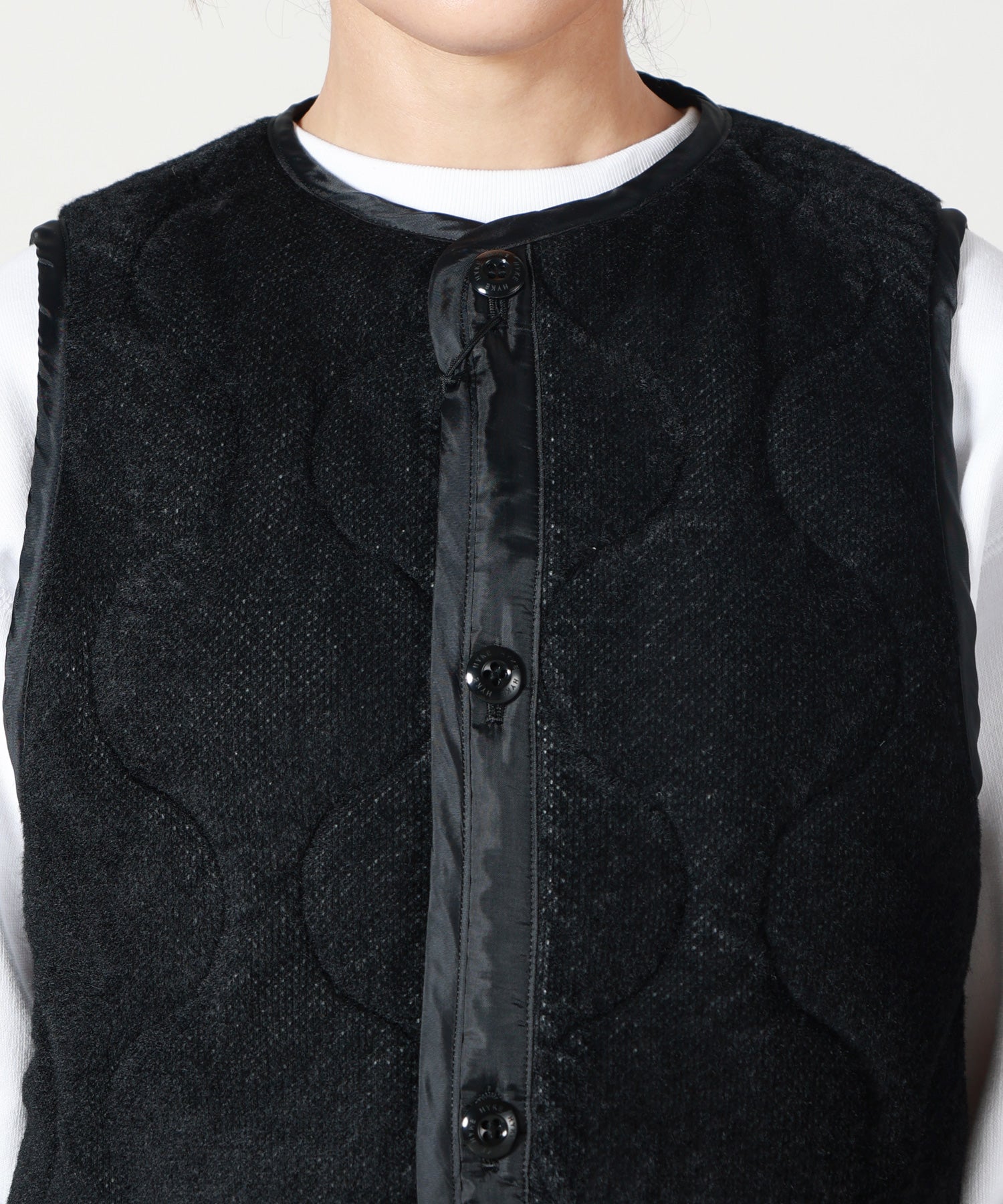 HYKE(ハイク)】 FLEECE QUILTED CROPPED VEST｜PARIGOT ONLINE（パリゴ